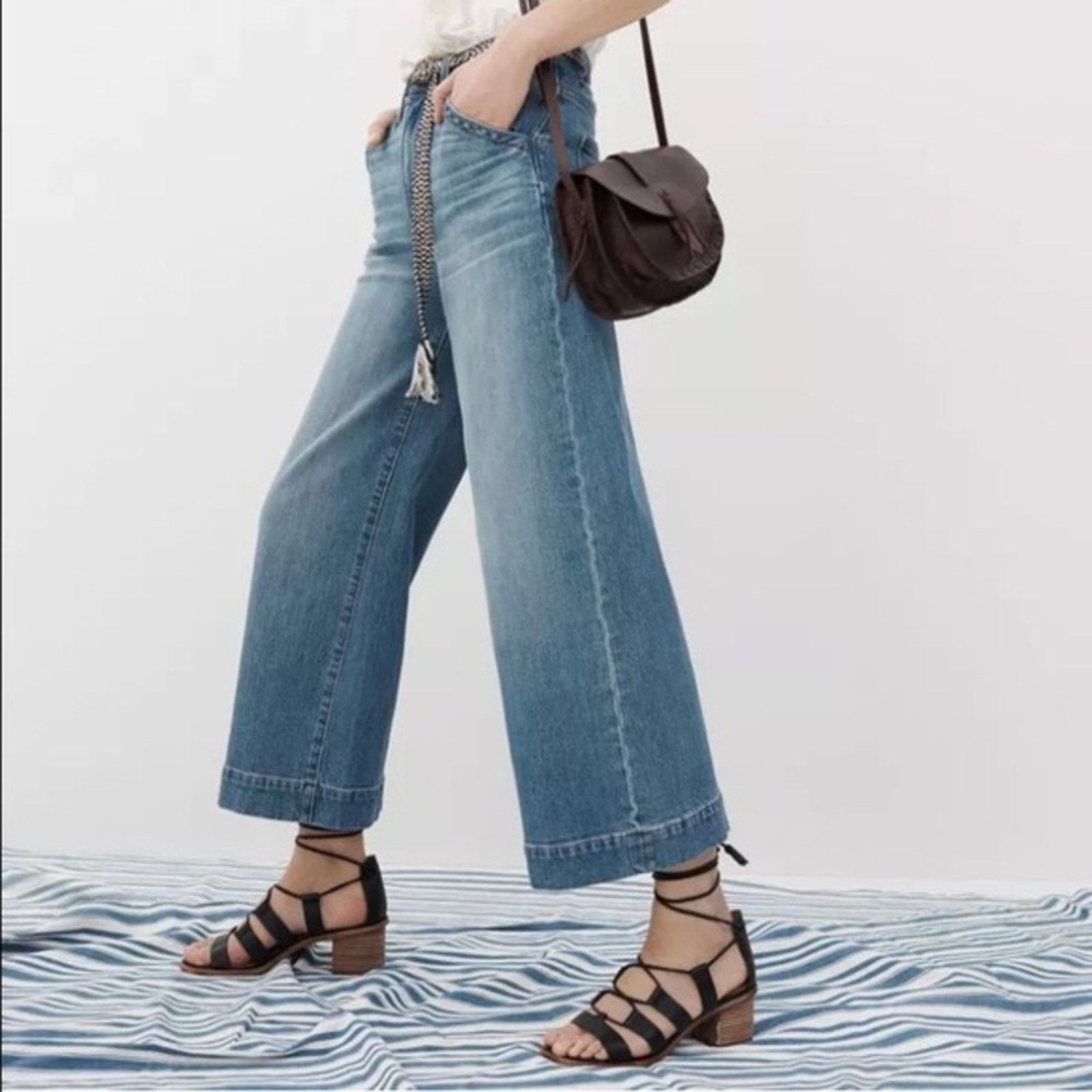 Madewell Madewell Daniela block heel lace up sandal Size US 6 / IT 36 - 1 Thumbnail