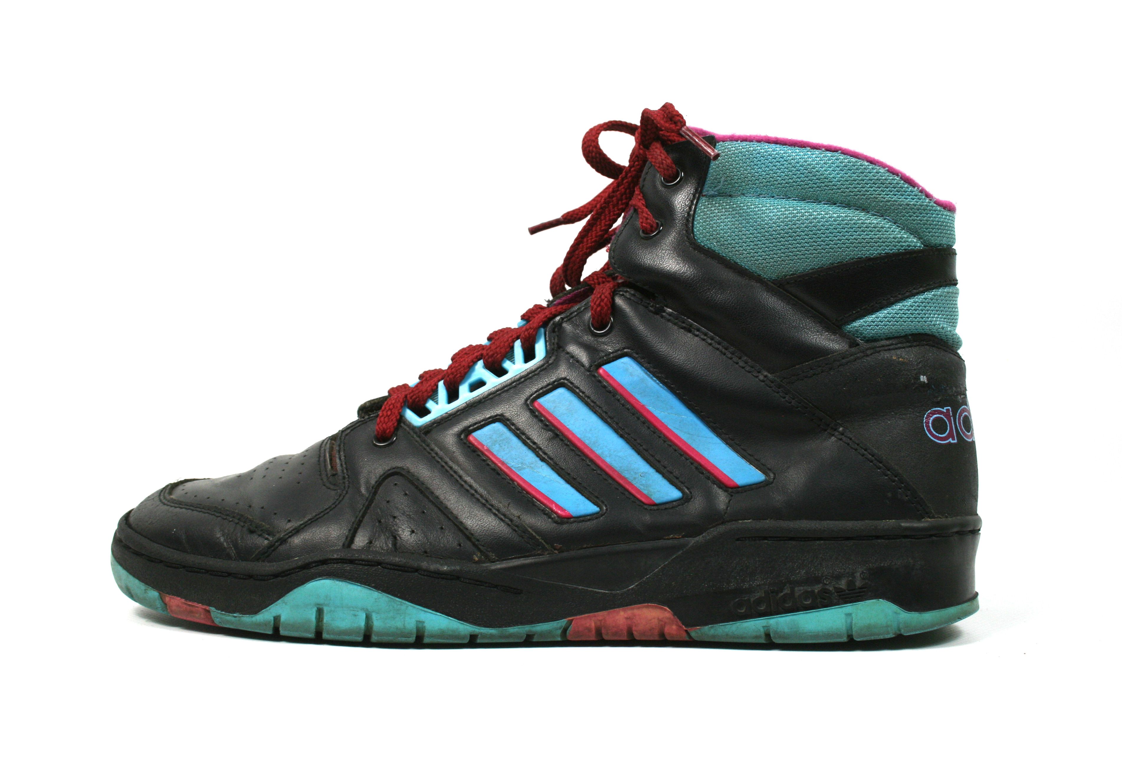 Adidas 80S Association Basketball High Top Sneakers Vintage Size US 9 / EU 42 - 2 Thumbnail