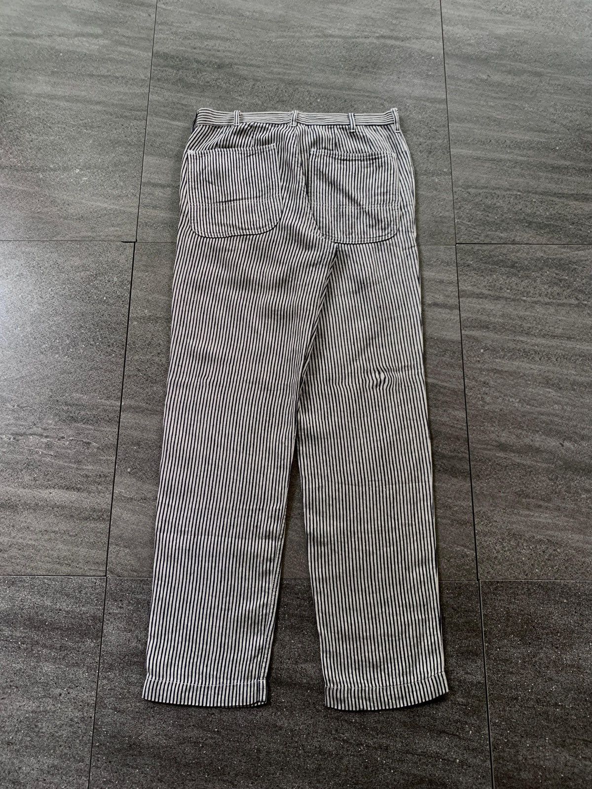 Comme des Garcons Homme Deux FREE TAX! CDGH Deux Linen Striped Trousers Size US 31 - 4 Thumbnail