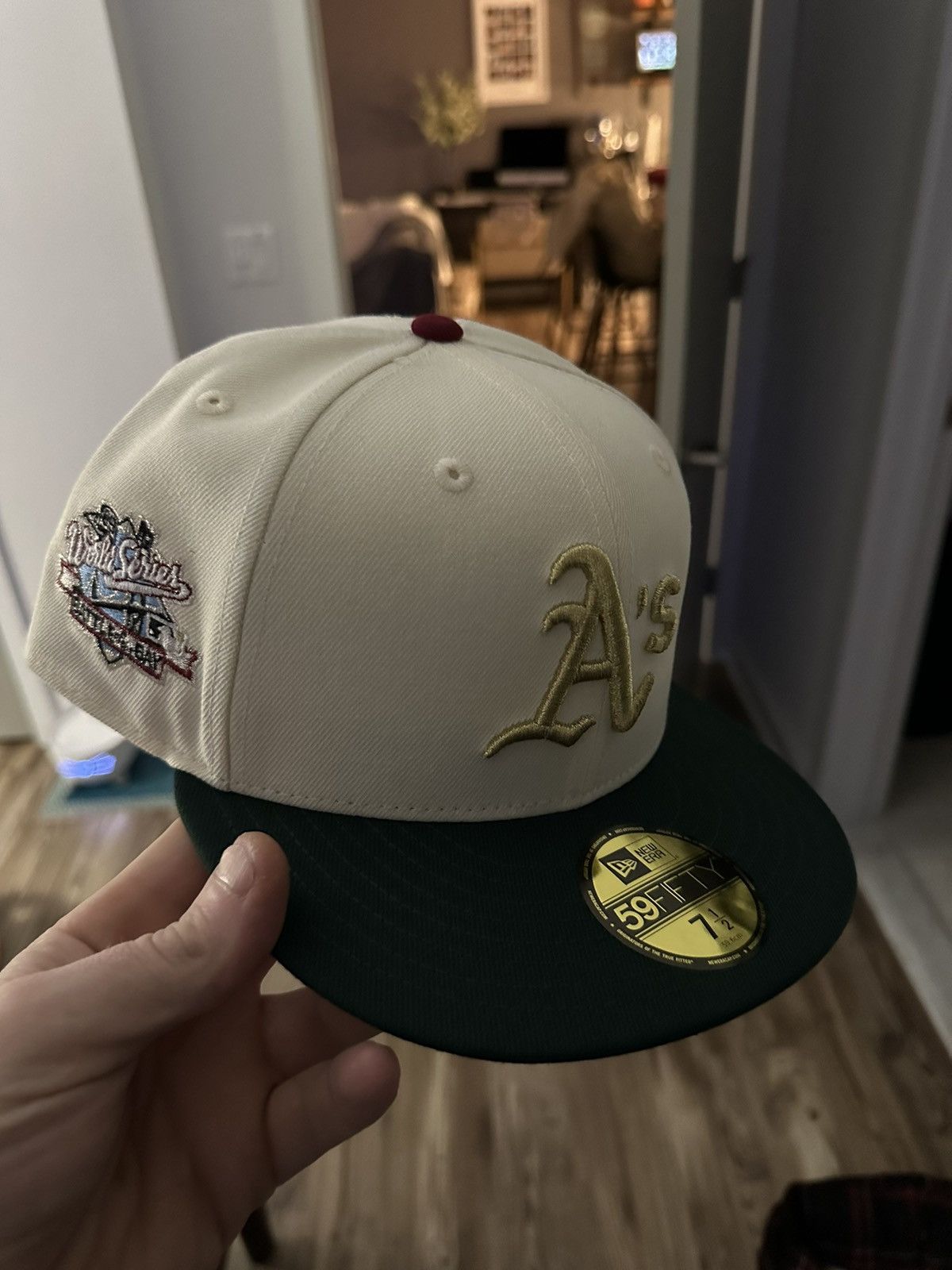 Oakland Athletics Fitted Hat 7 5/8 Bourbon & Suede Hat Club