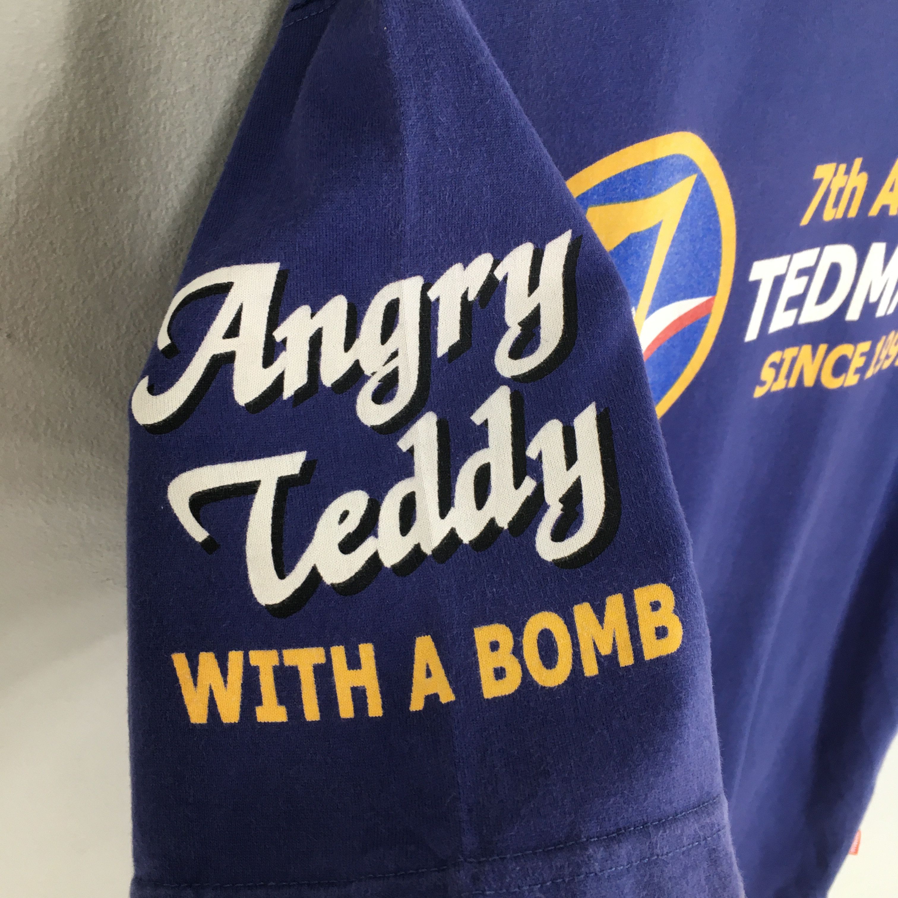 Japanese Brand × Tedman × Vintage Ted Company Tedman's Angry Teddy Blue Tshirt Size M Size US M / EU 48-50 / 2 - 6 Thumbnail