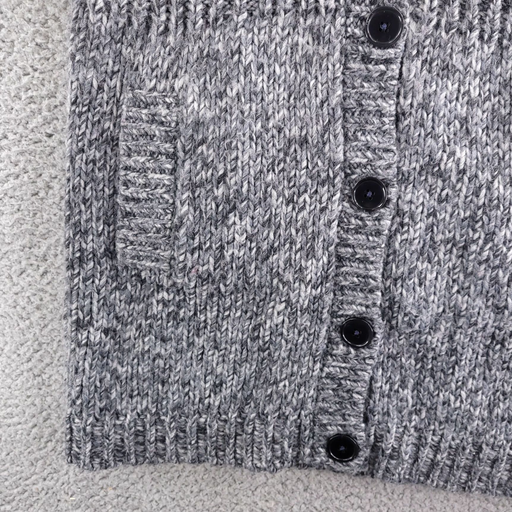 Talbots Talbots Cardigan Sweater Knit Wool Gray Turtleneck Button Long Womens Small Size S / US 4 / IT 40 - 6 Thumbnail
