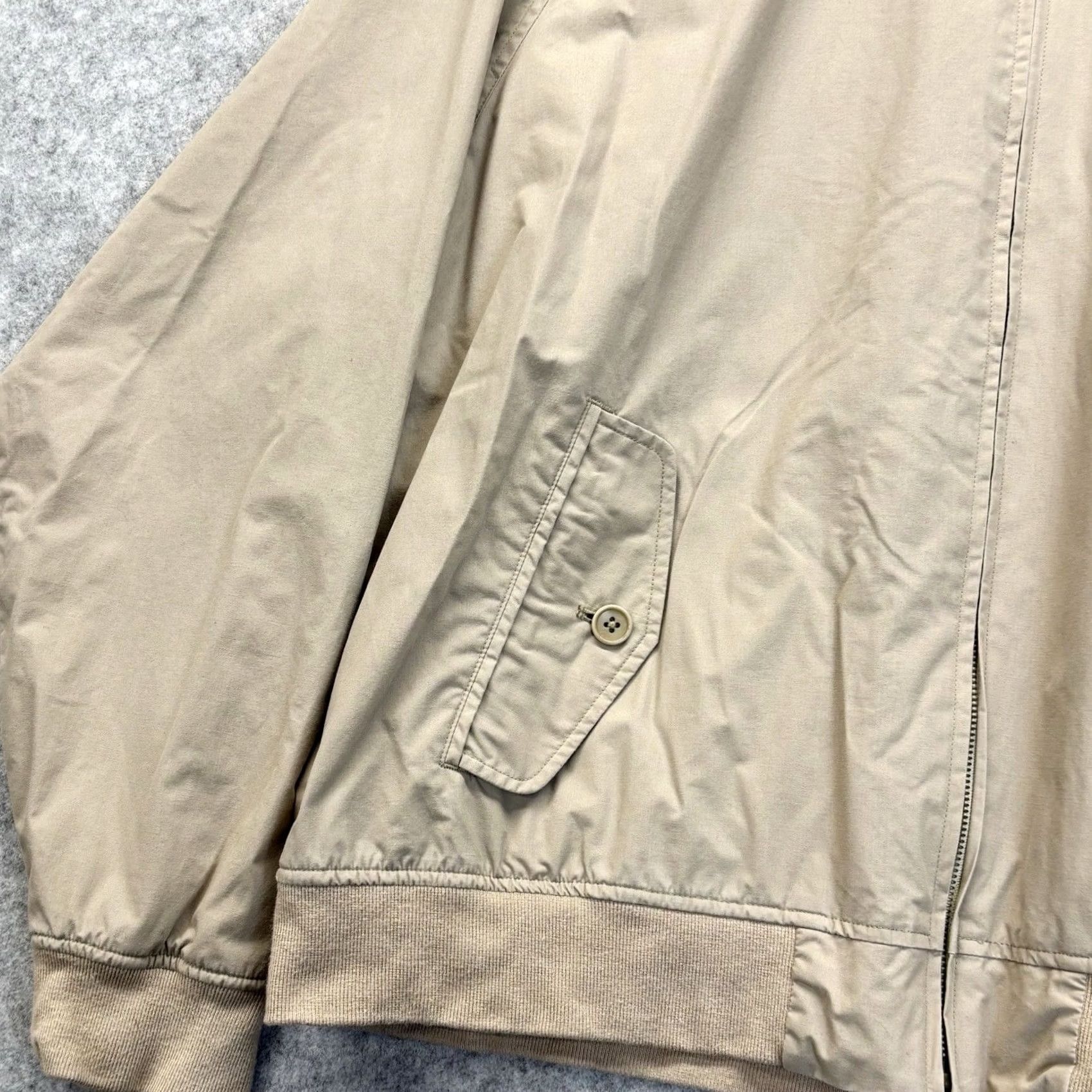 Polo Ralph Lauren VINTAGE? No, omit. Polo Ralph Lauren Bomber Jacket XL Beige Mens Zip Up Navy Horse Used Size US XL / EU 56 / 4 - 6 Thumbnail