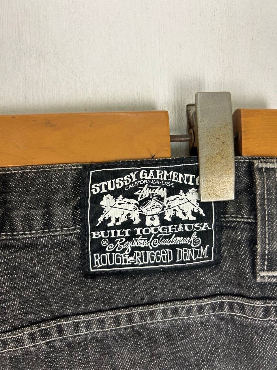 Stussy × Vintage Vintage Y2K Stussy Black Straight Cut Loose Jeans Size US 33 - 6 Thumbnail