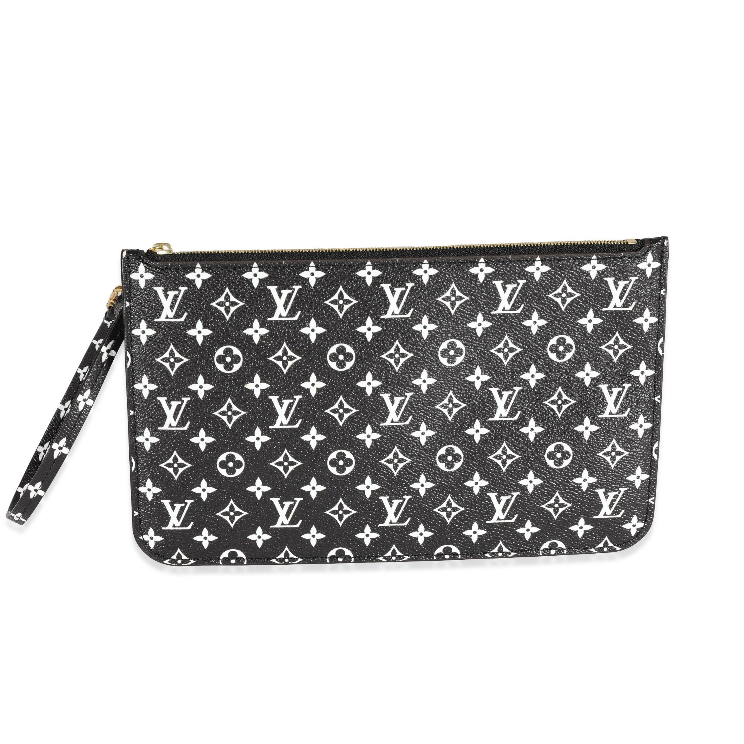 Louis Vuitton Louis Vuitton Black & White Monogram Canvas Neverfull Pochette Size ONE SIZE - 1 Thumbnail