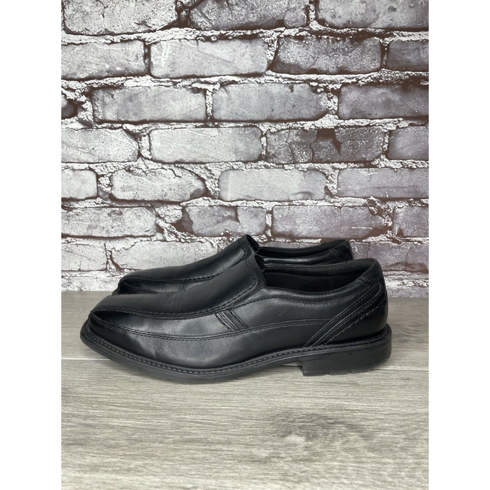 Rockport Rockport Trutech A13019 Black Leather Casual Comfort Loafers Size US 10.5 / EU 43-44 - 1 Thumbnail