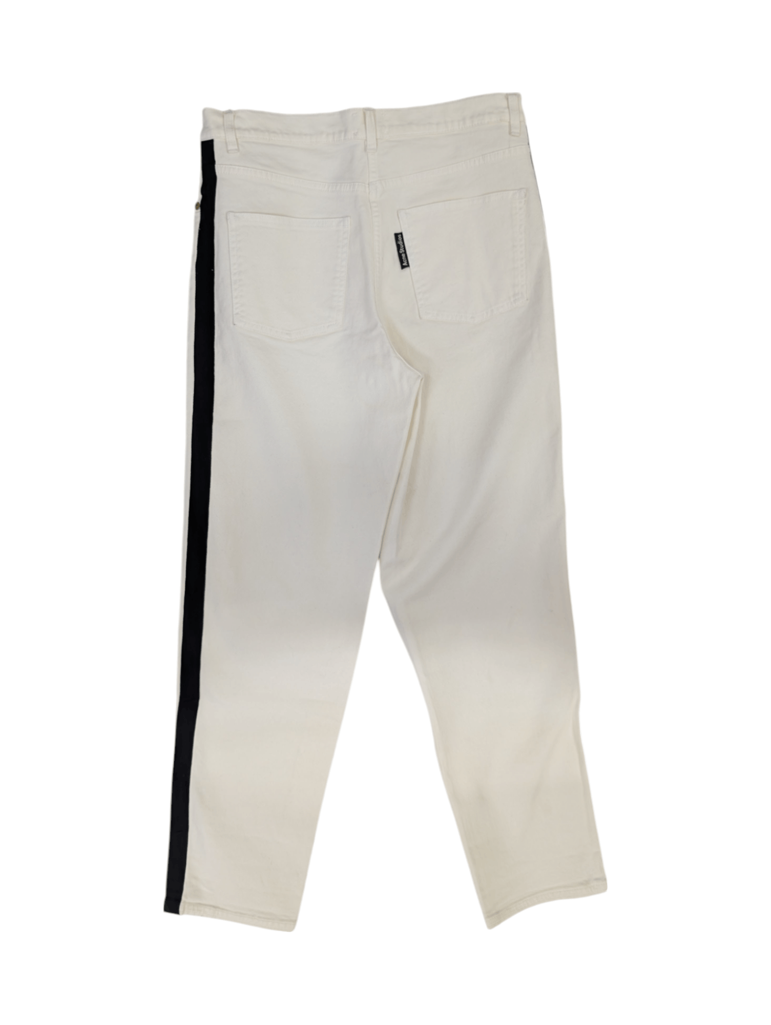 Acne Studios Straight Leg Jeans With Black Stripes On The Side Size 26" / US 2 / IT 38 - 2 Thumbnail