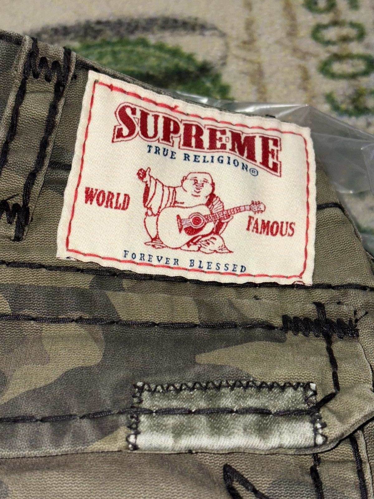 Supreme × True Religion Supreme True Religion Patchwork Cargo Pant Olive Camo Size US 30 / EU 46 - 7 Thumbnail