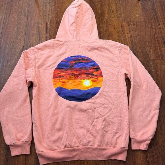 Designer × Talentless NEW TALENTLESS SUNSET CORAL HOODIE SZ LARGE L Size US L / EU 52-54 / 3 - 1 Thumbnail