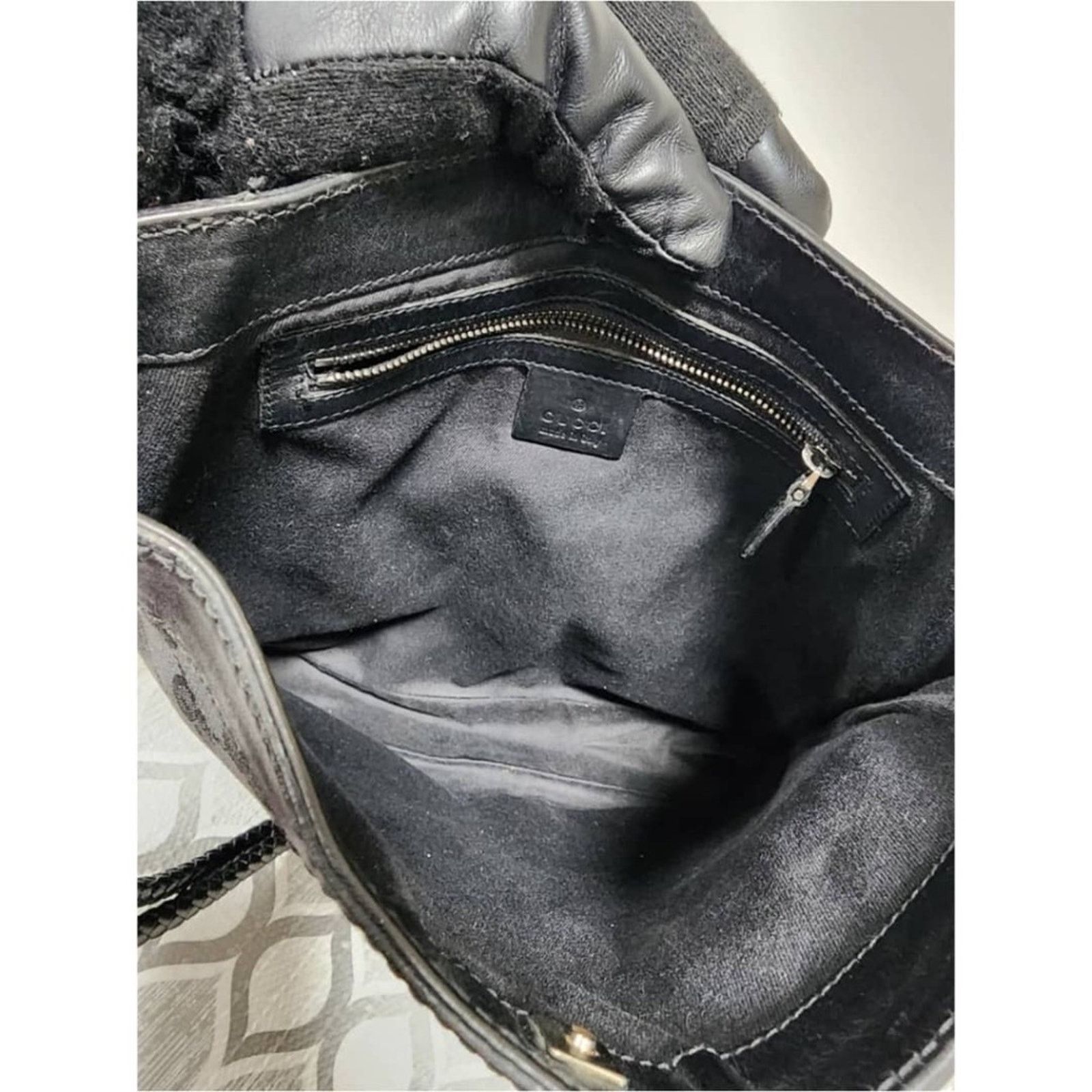 Gucci Authentic GUCCI GG Canvas Shoulder Bag Black Size ONE SIZE - 11 Thumbnail