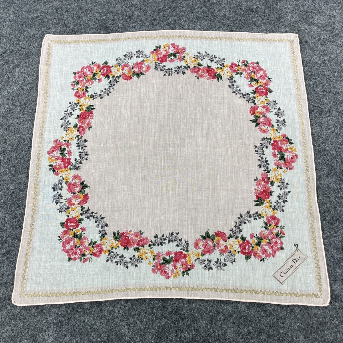 Vintage Christian Dior Handkerchief / Bandana / Neckerchief B146 Size ONE SIZE - 1 Thumbnail