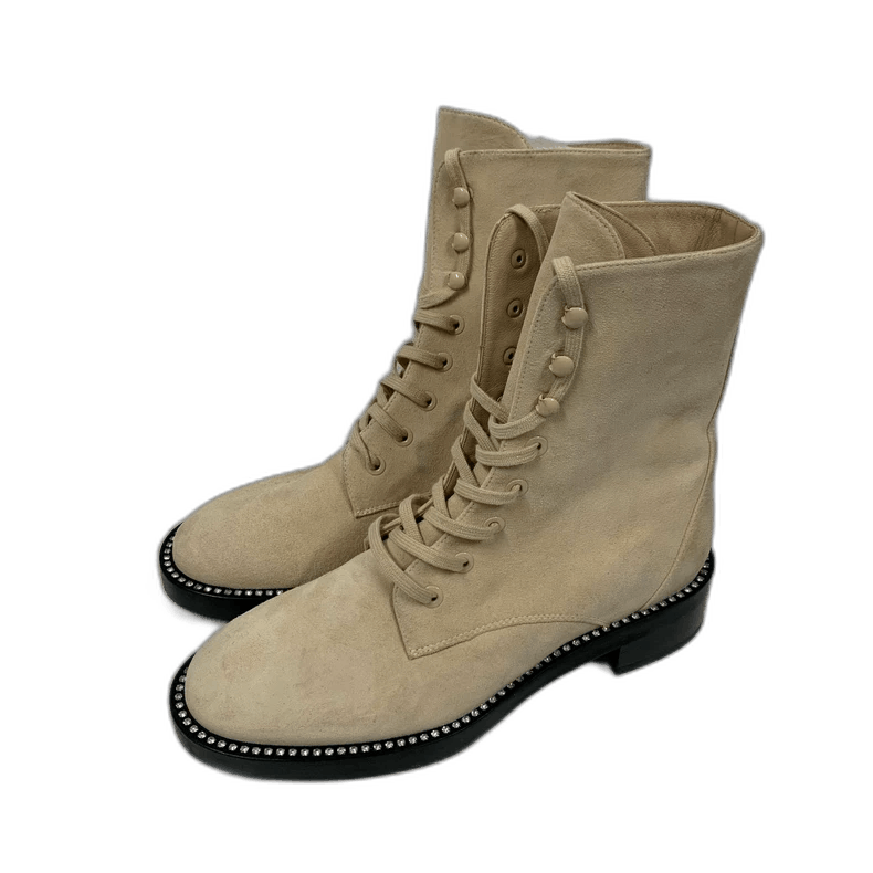 Stuart Weitzman Stuart Weitzman Crystal-Embellished Suede Boots Size US 5 / IT 35 - 1 Thumbnail