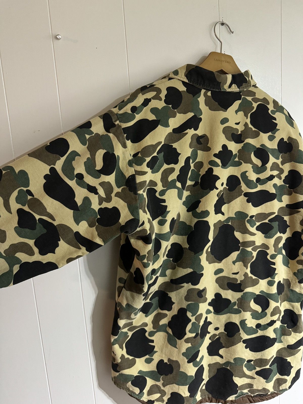 Vintage Vintage Duck Camo Quilt Lined Field Jacket 90s Button Up Size US L / EU 52-54 / 3 - 9 Thumbnail
