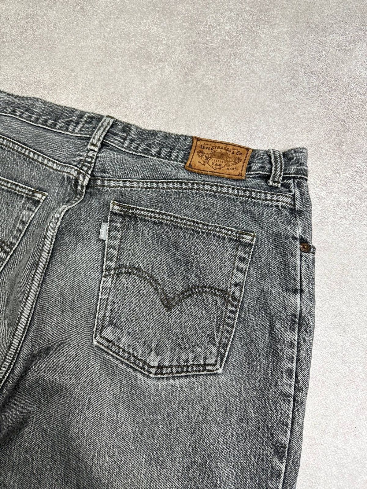 Levi's Vintage Levis Silver Tab Baggy Gray Jeans Rare 38x34 Size US 38 / EU 54 - 4 Thumbnail