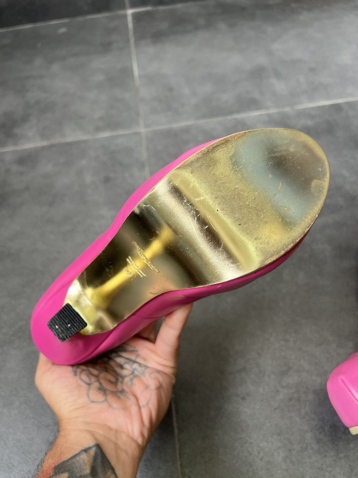 Yves Saint Laurent Vintage Yves Saint Laurent high pink iconic heels Size US 7 / IT 37 - 7 Thumbnail