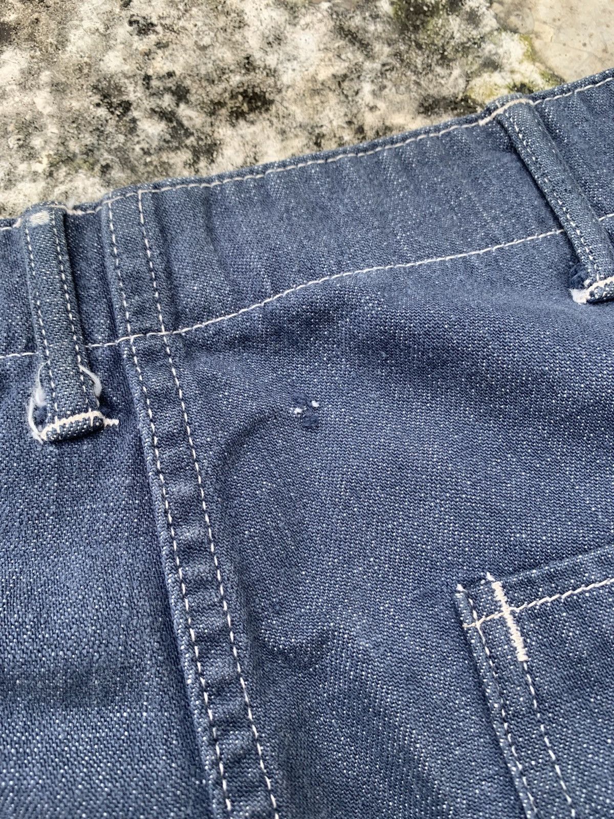 Vintage Vintage 60's Unknown Branded Blue Jeans Size US 31 - 8 Thumbnail