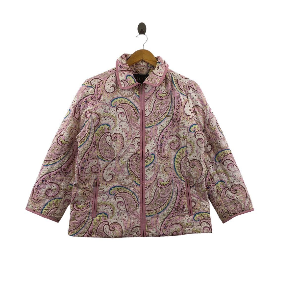image of Vintage Daks London Jacket Paisley Women Jacket (Size Large)