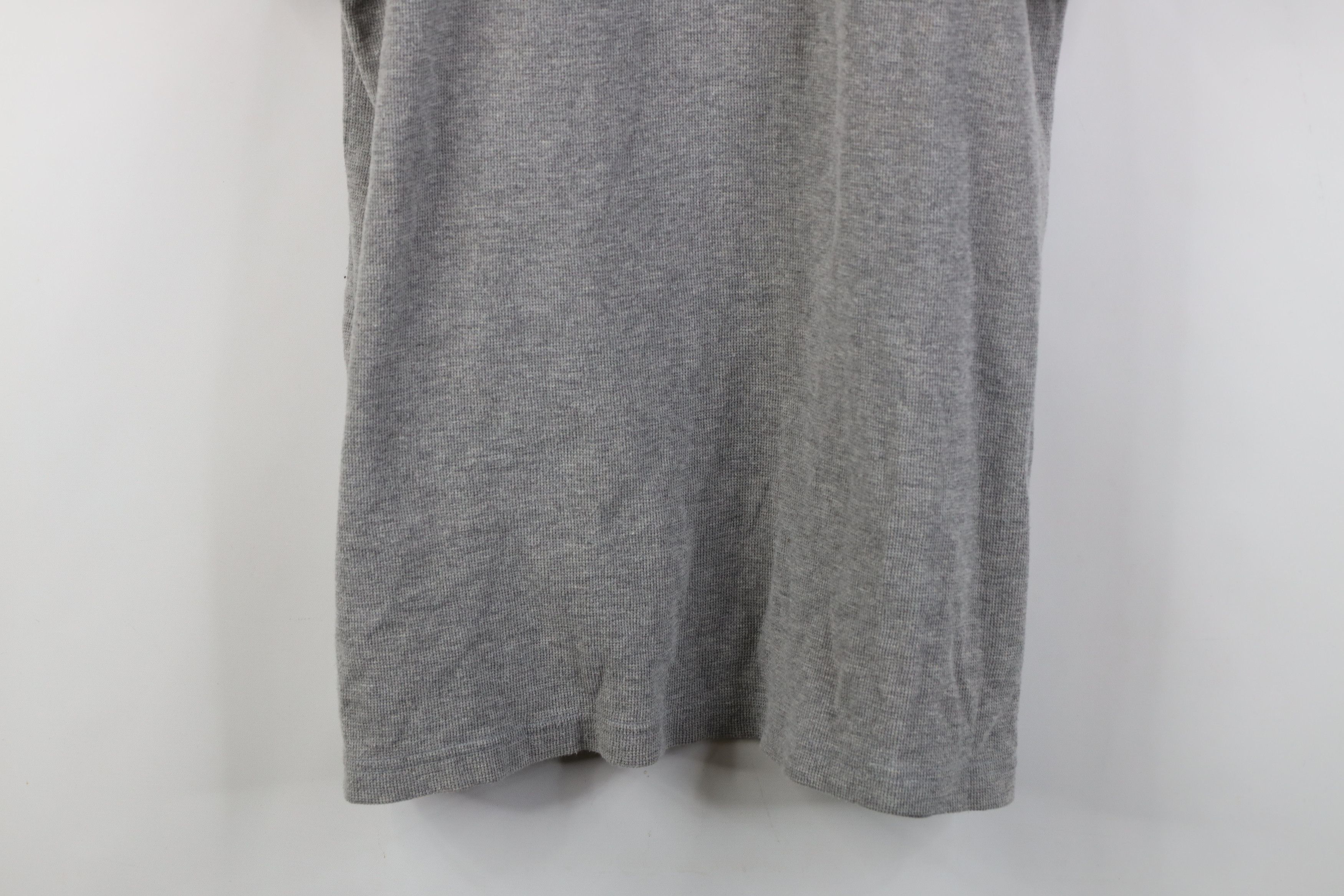 Vintage Vintage 90s Streetwear Waffle Knit Golf Polo Shirt Gray Size US L / EU 52-54 / 3 - 3 Thumbnail