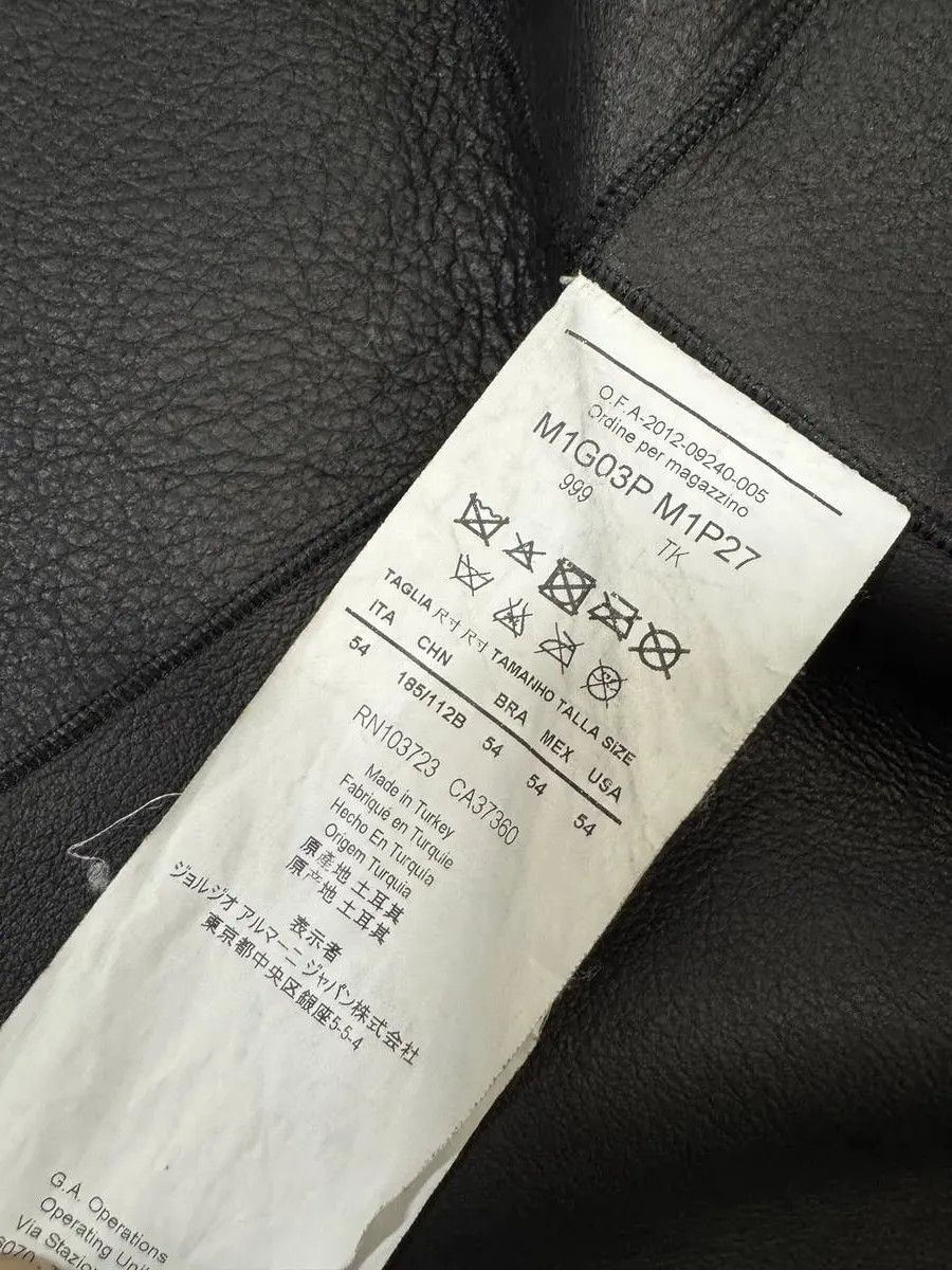 Emporio Armani FW2013 Emporio Armani Black Sherling Wool Sleeves Jacket Size US L / EU 52-54 / 3 - 12 Thumbnail