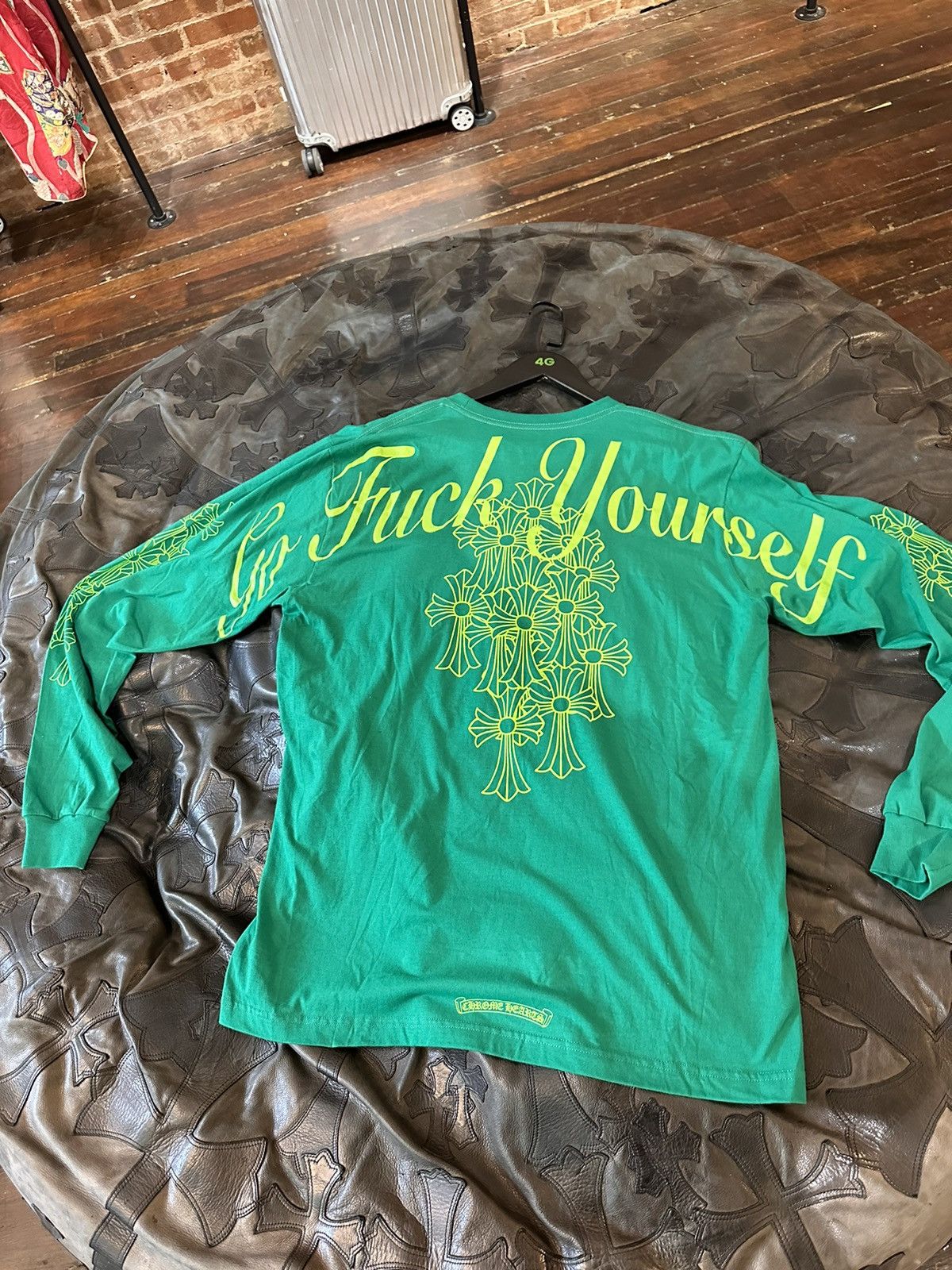 4GSELLER × Chrome Hearts CHROME HEARTS x 4GSELLER GFYS FUCK YOURSELF CROSS SHIRT Size US XL / EU 56 / 4 - 6 Thumbnail