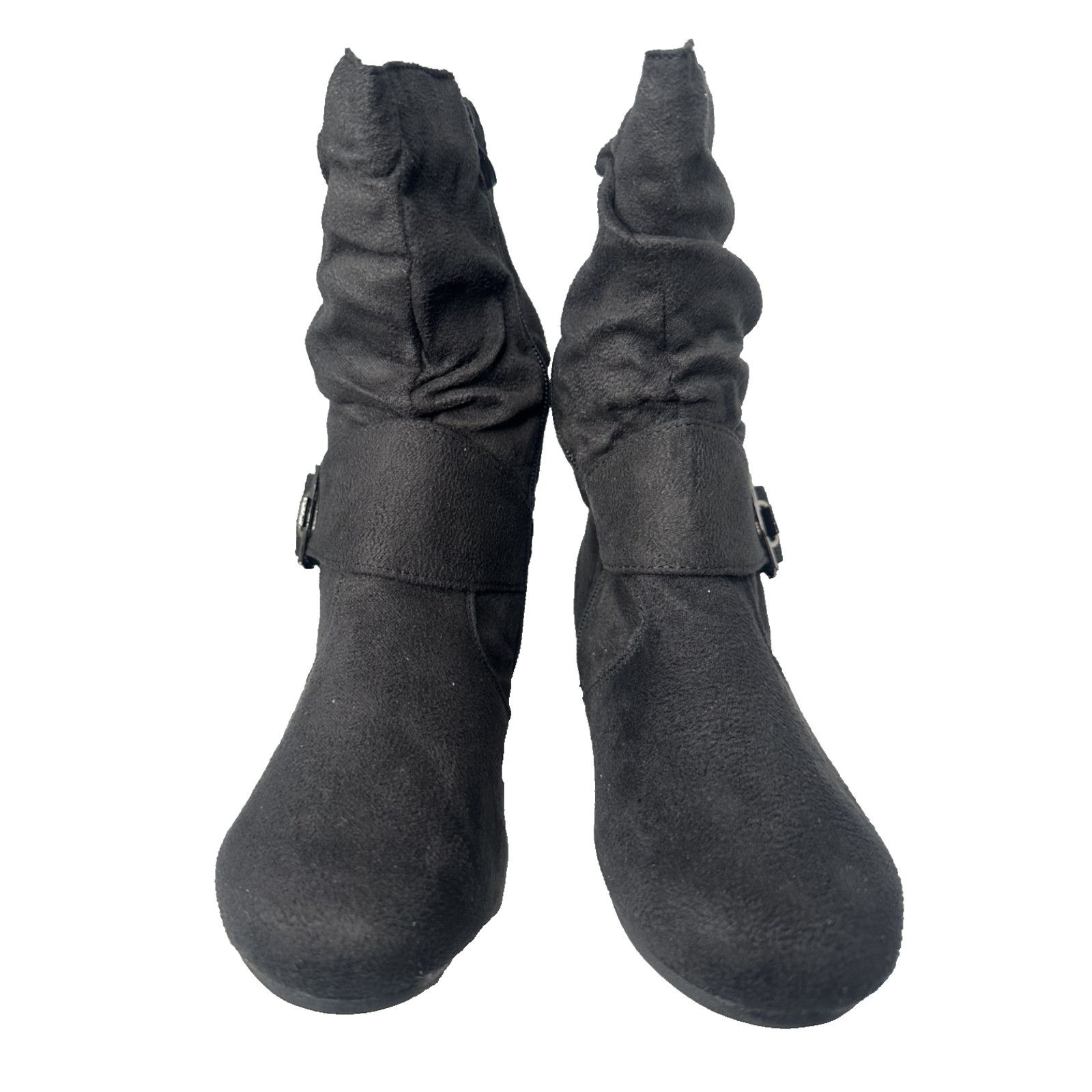 Other Link Little Girls Black Round Toe Flat Buckle Boots-Style Size US 4 / IT 34 - 3 Thumbnail