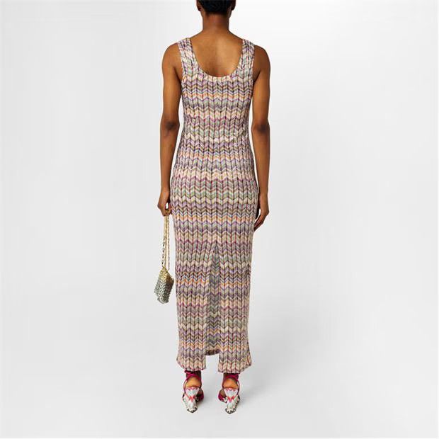 Missoni o1g2r1mq1124 Long Dress in Multicolor Size M / US 6-8 / IT 42-44 - 6 Thumbnail