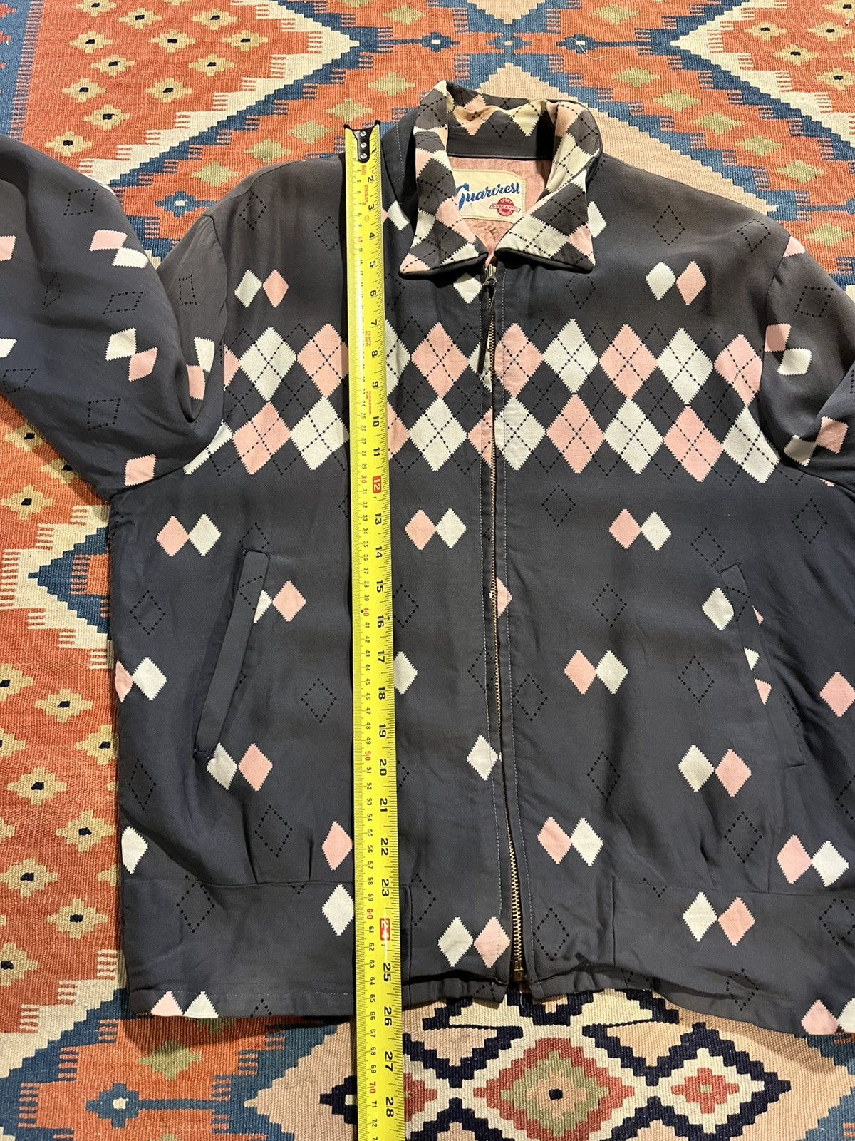 Vintage Vintage 50’s Rayon Gaberdine Atomic Argyle Ricky Jacket Sz L Size US L / EU 52-54 / 3 - 24 Thumbnail