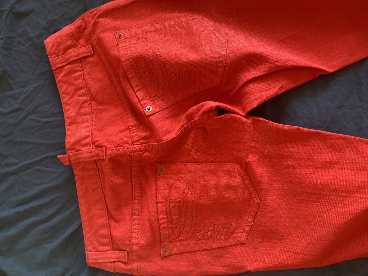Dsquared2 Dsquared² Red Denim Jeans – IT 48 – Bold Color Size 32" / US 10 / IT 46 - 4 Thumbnail