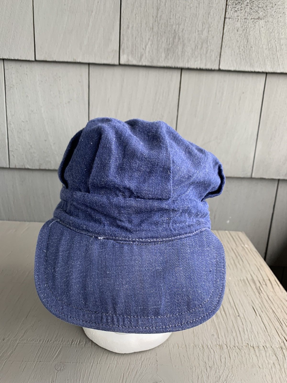 Levi's × Oshkosh × Vintage True Vintage Denim Hat Jean Cap Hickory Sanfordized Railway Size ONE SIZE - 7 Thumbnail