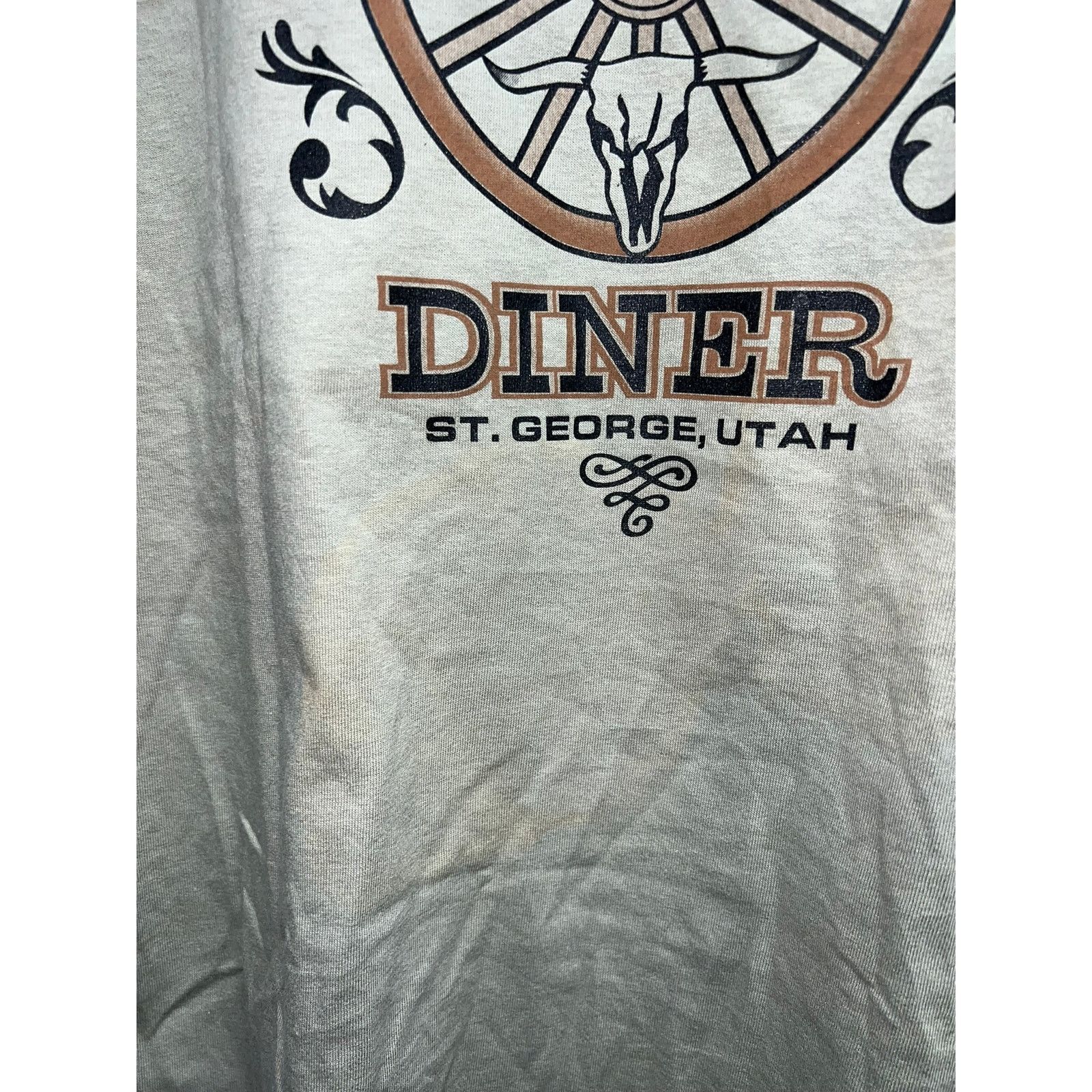 Anvil Vintage Wagon Wheel Diner Shirt St George Utah Stain Stained Size US M / EU 48-50 / 2 - 10 Thumbnail