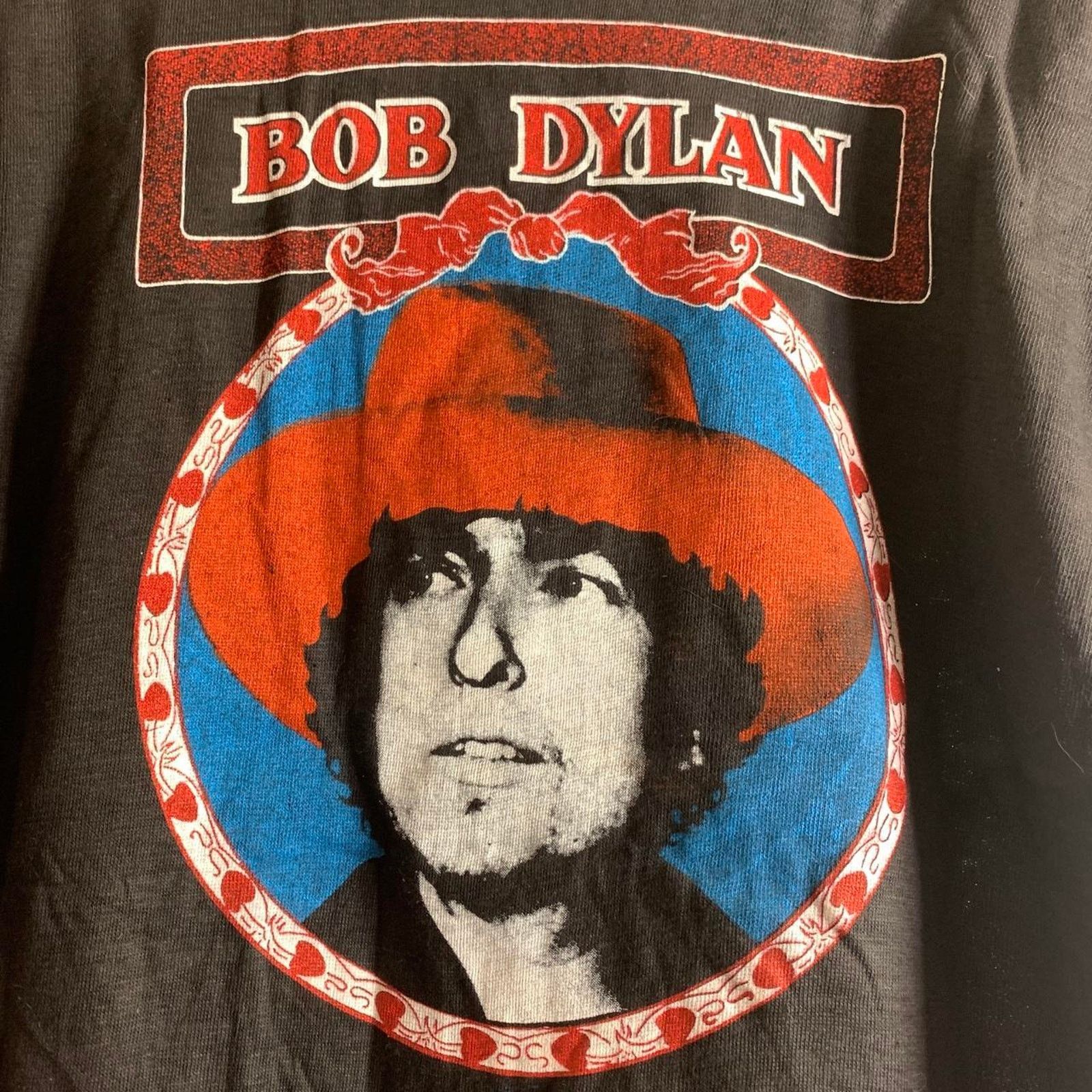 Vintage 70s BOB DYLAN single stitch double sided graphic tee shirt M Size US M / EU 48-50 / 2 - 7 Thumbnail