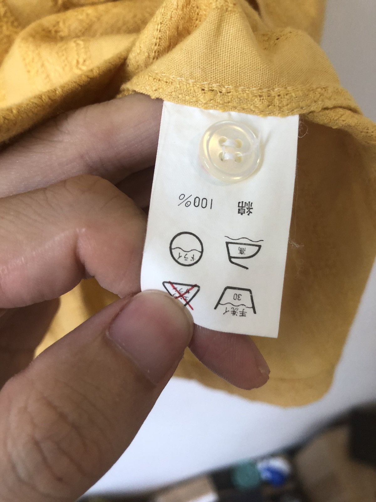Y's Embroiled mustard camp shirt Size US L / EU 52-54 / 3 - 4 Thumbnail