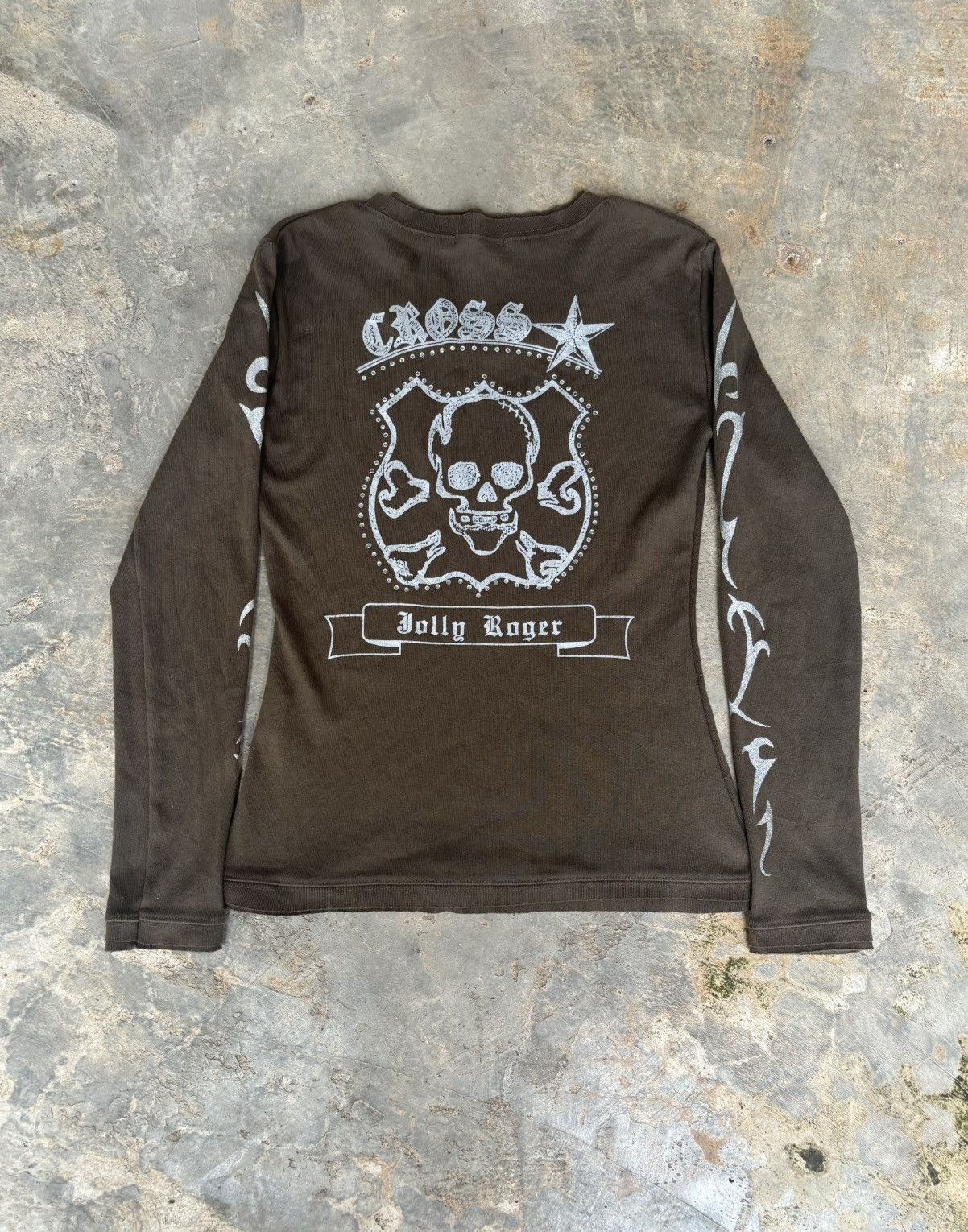 Hysteric Glamour Y2k Cross Jolly Roger Skull Ifsix Lgb Style Longsleeve Size S / US 4 / IT 40 - 2 Thumbnail