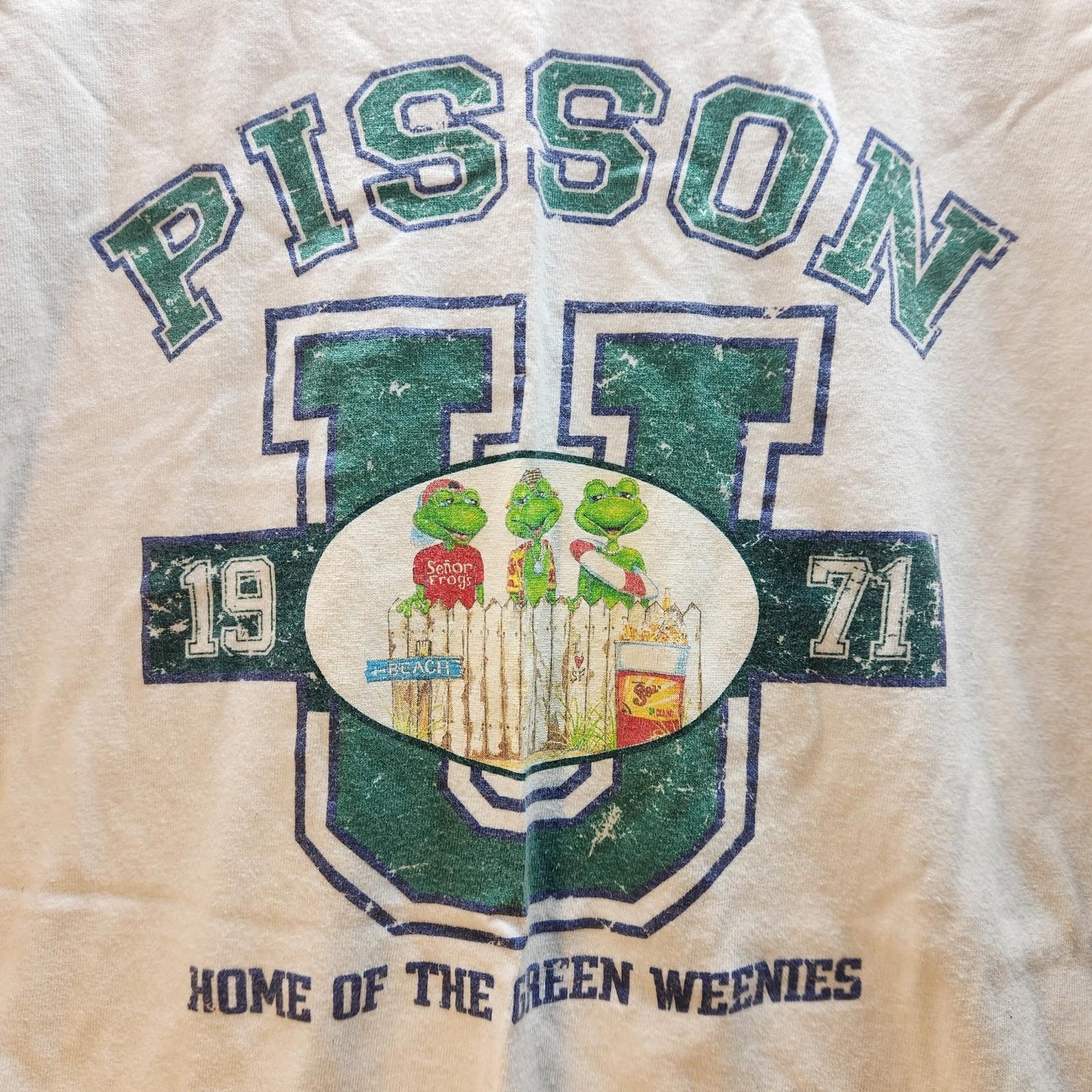 Designer Vintage Senor Frogs Pisson U Tshirt Size Large Size US L / EU 52-54 / 3 - 4 Thumbnail