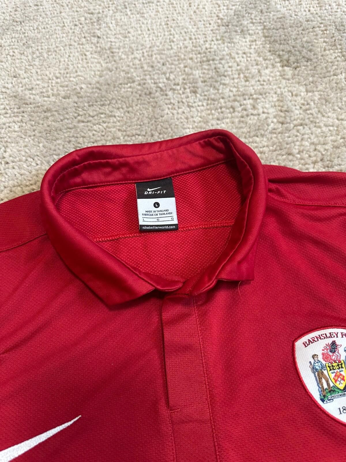 Nike Nike Barnsley 2011/2012 Home Football Shirt Jersey Mens Sz L Size US L / EU 52-54 / 3 - 5 Thumbnail