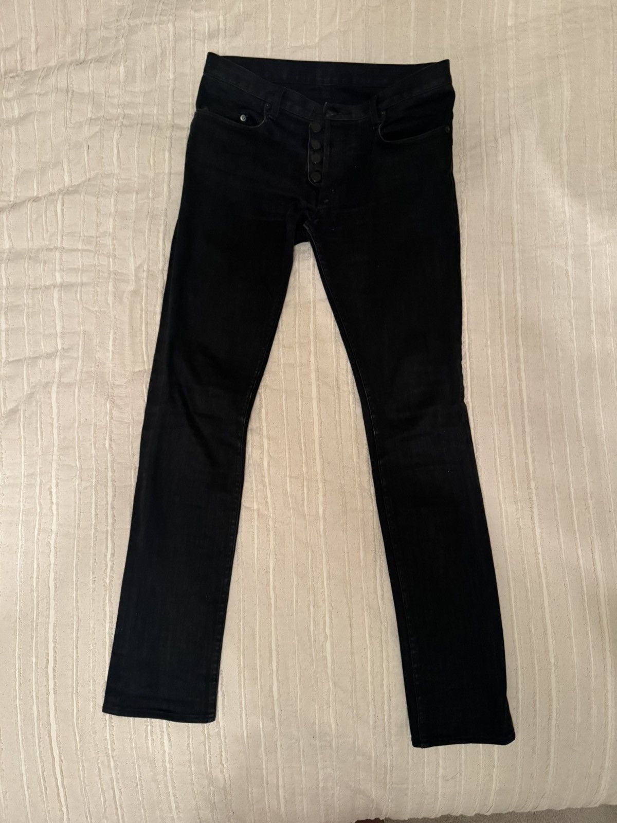 Japanese Brand Japanese Exposed Button Waxed Denim Size US 30 / EU 46 - 2 Thumbnail