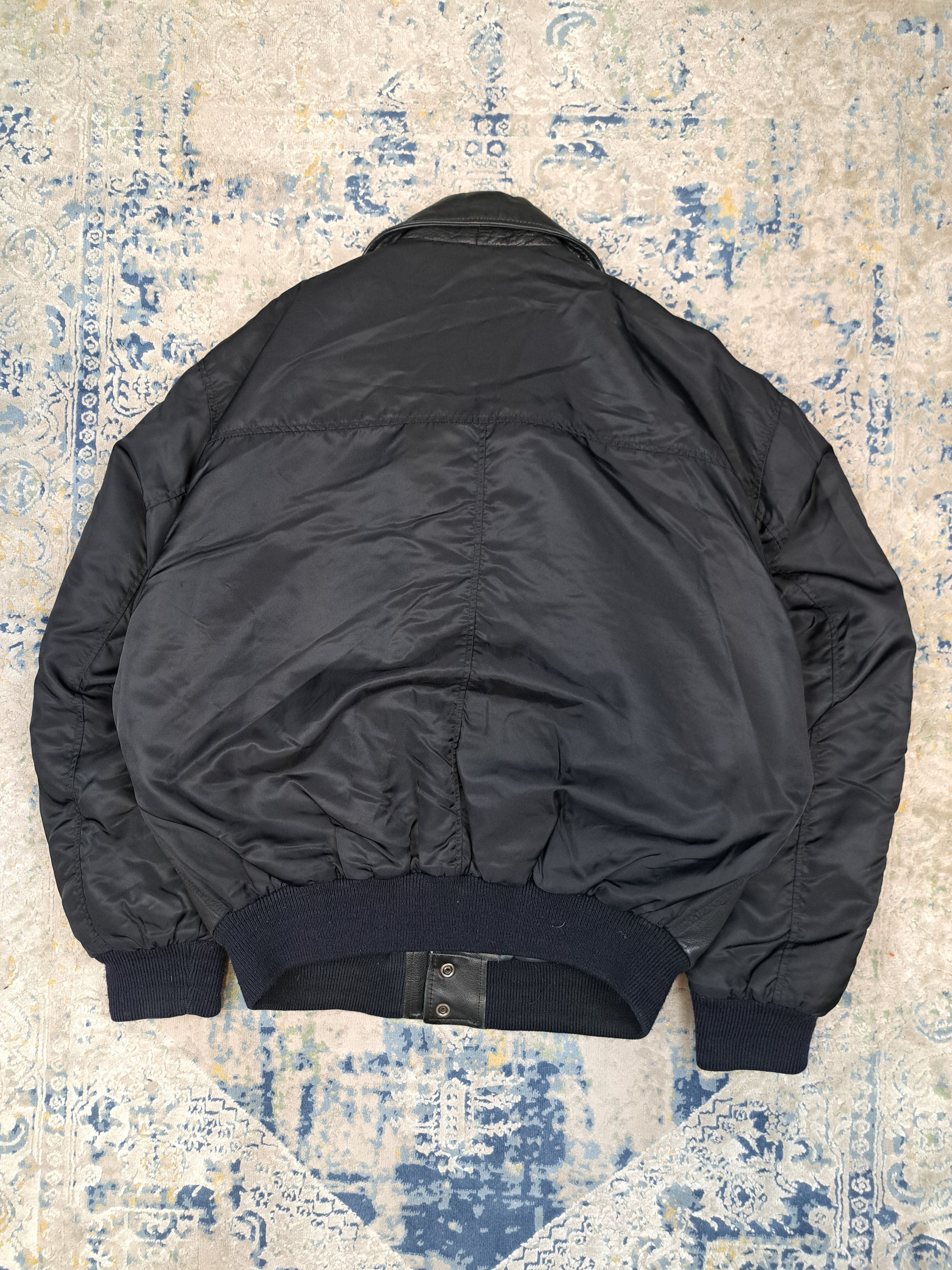 Genuine Leather Dakota Leather and Nylon Bomber Jacket Moto Racing Size US L / EU 52-54 / 3 - 8 Thumbnail