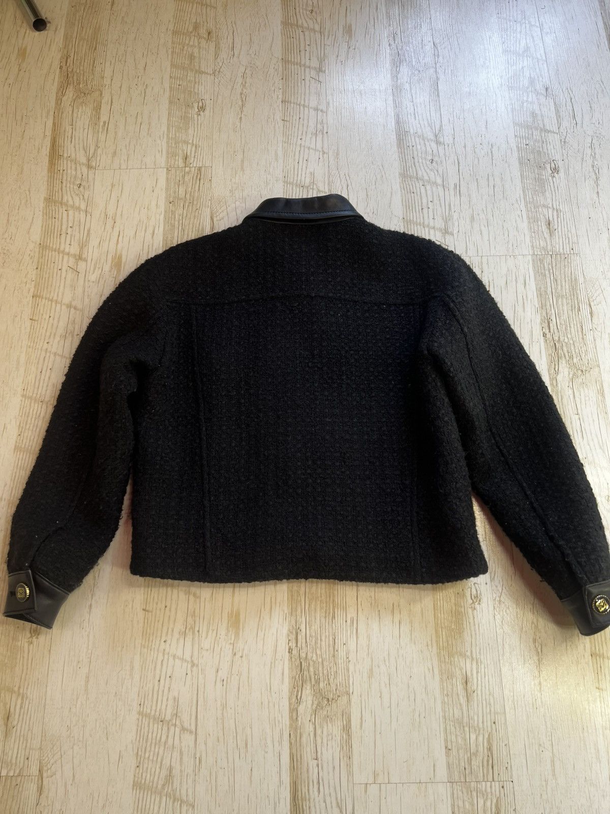 Sandro Sandro Tweed Jacket with Leather Details Size S / US 4 / IT 40 - 7 Thumbnail