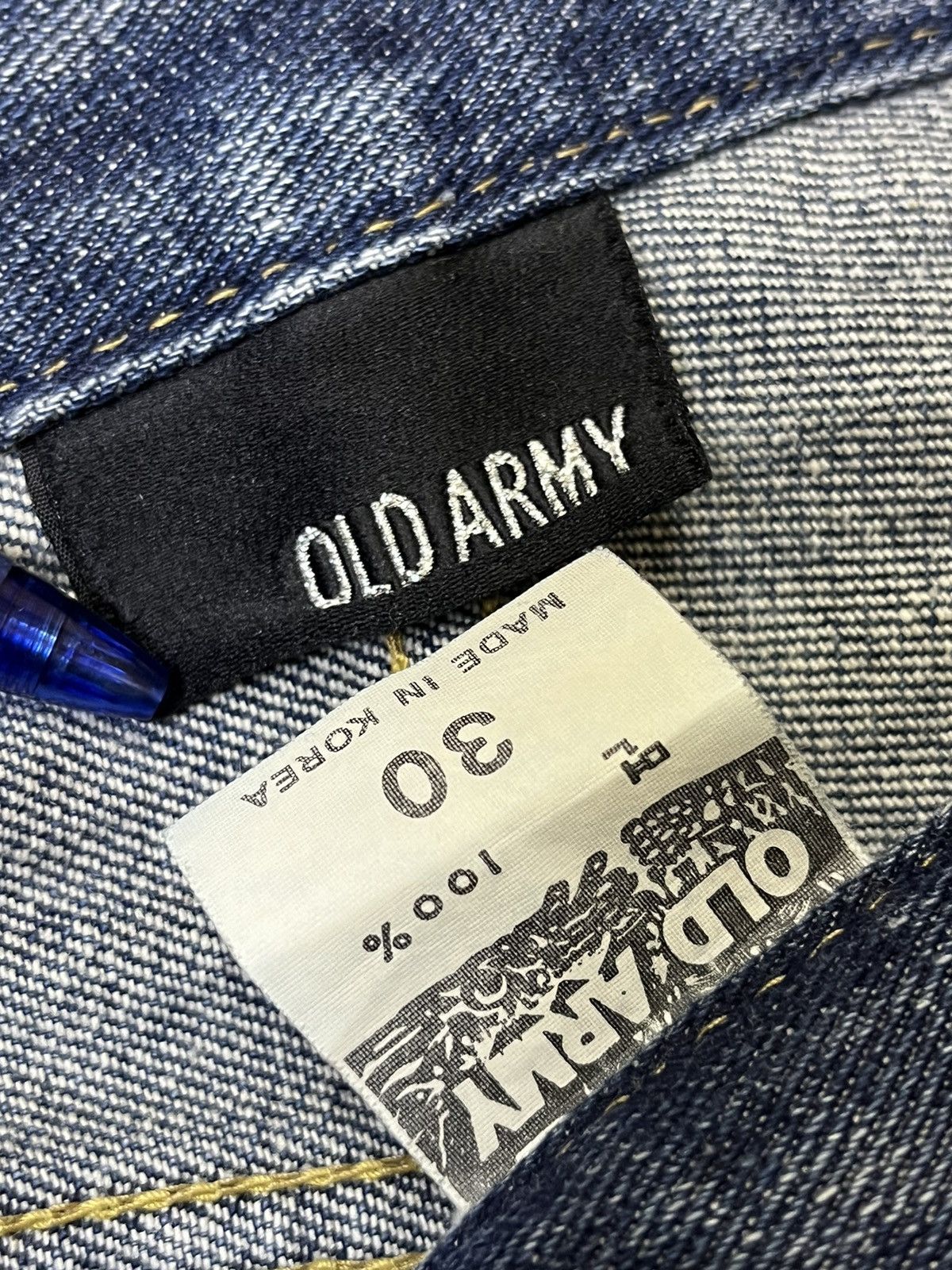 Japanese Brand SICK🔥JAPANESE BRAND OLD ARMY DISTRESSED STYLE DENIM/JEANS Size US 32 / EU 48 - 23 Thumbnail