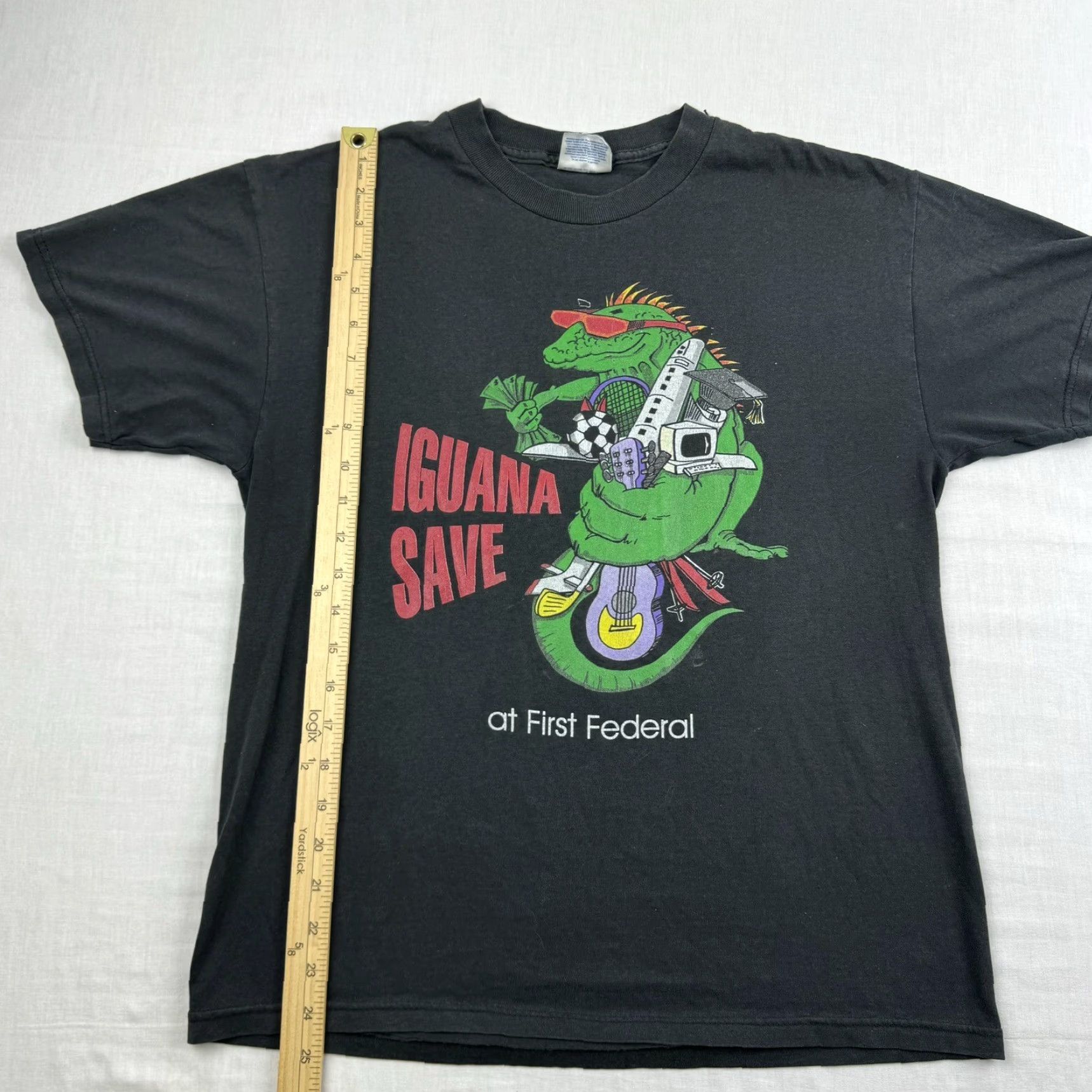 Hanes VINTAGE Hanes Funny T-Shirt Adult Medium Black 90s Y2K Mens Size US M / EU 48-50 / 2 - 4 Thumbnail