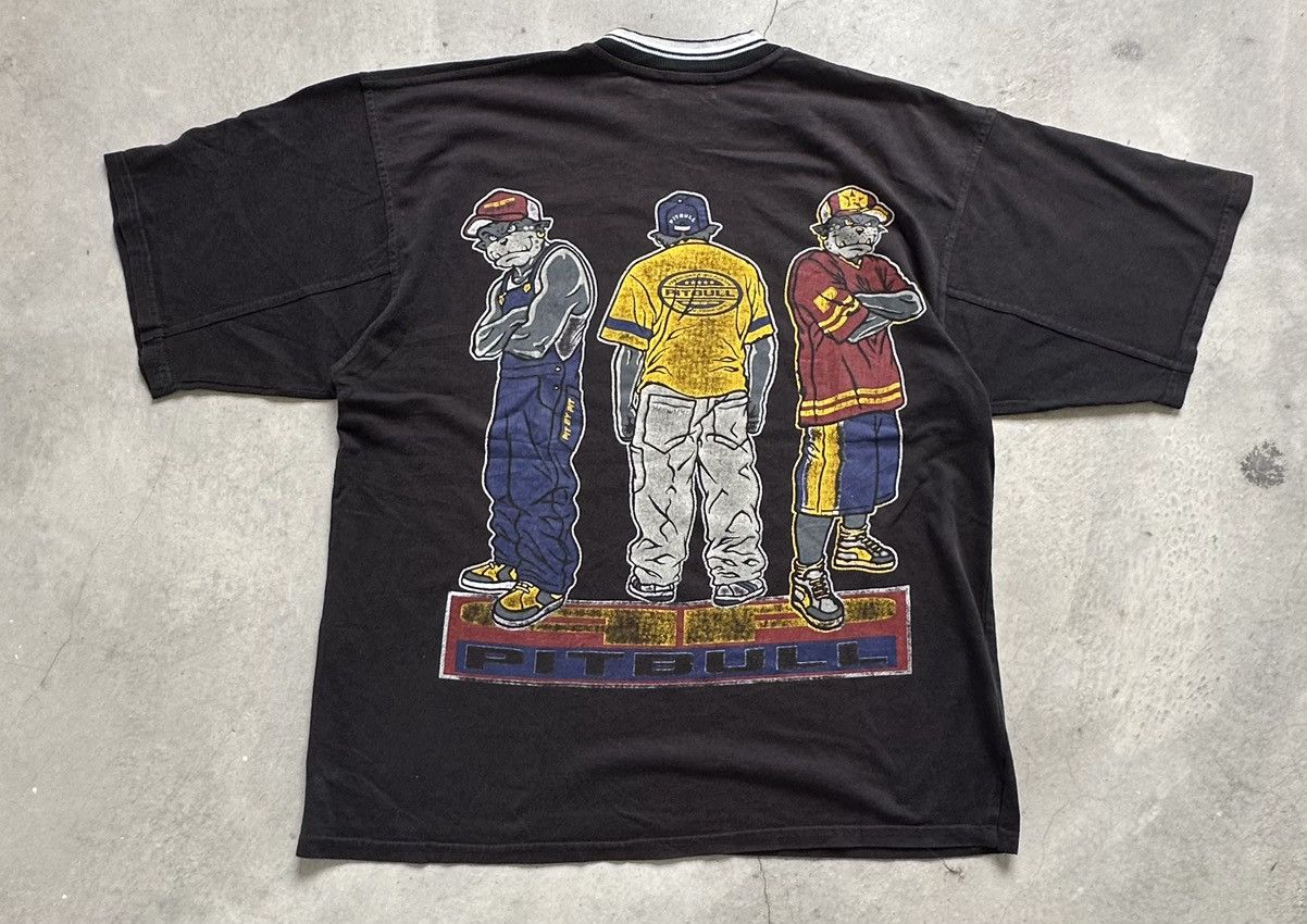 Vintage VINTAGS PITBULL STREETWEAR JNCO TEE Size US L / EU 52-54 / 3 - 1 Thumbnail