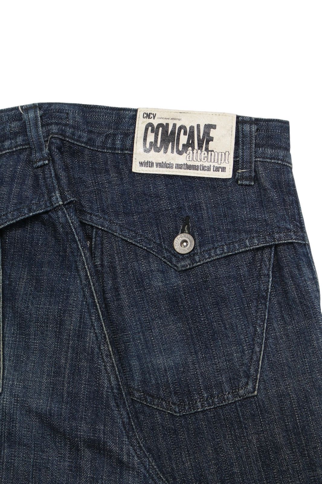 Japanese Brand 2000S CNCV CONCAVE ATTEMPTS JEANS Size US 30 / EU 46 - 4 Thumbnail