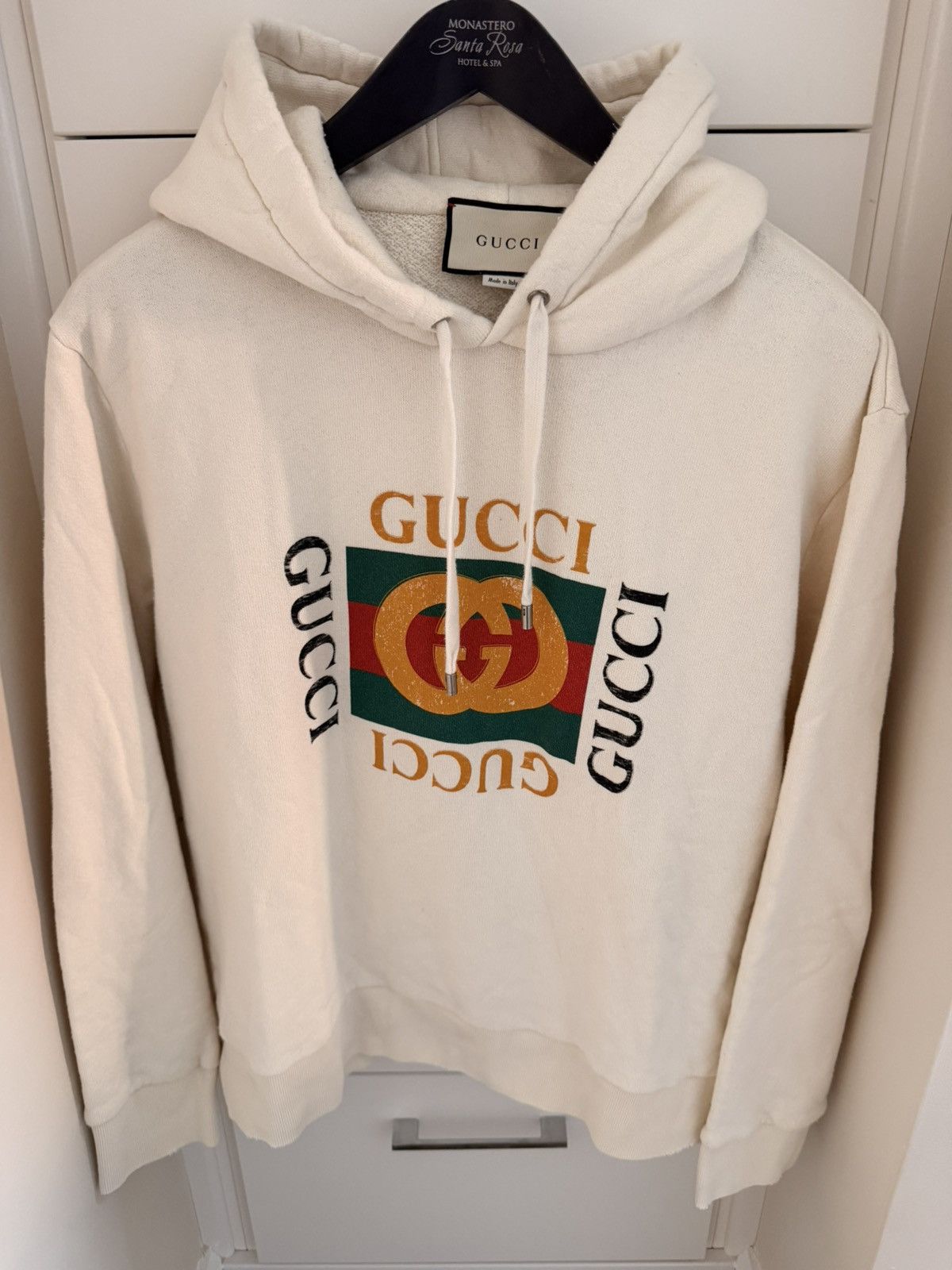 Gucci Gucci classic cream hoodie size large Size US L / EU 52-54 / 3 - 1 Thumbnail