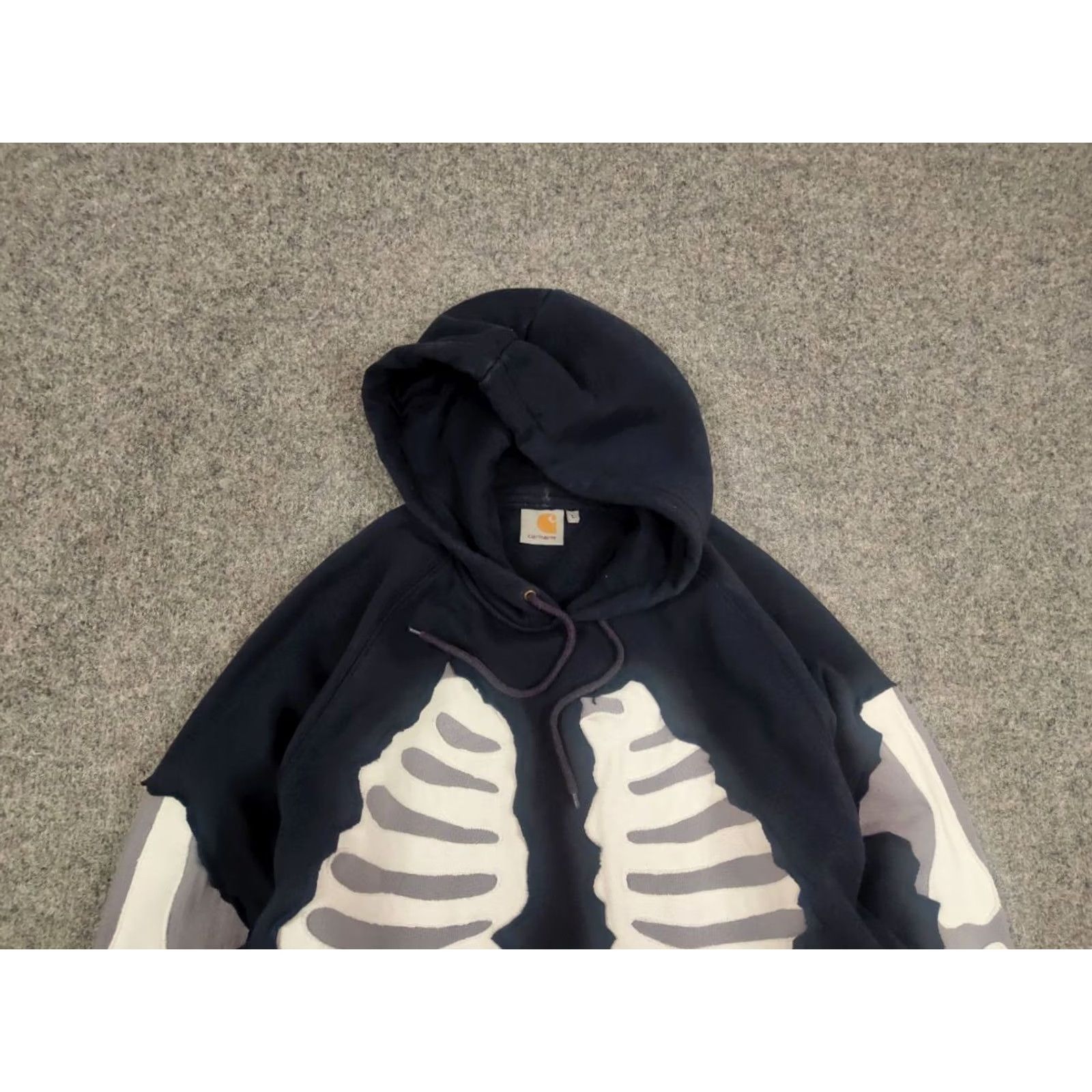 Carhartt VINTAGE Carhartt Skeleton Hoodie Baggy Fit blue Shirt Hoodie Mens L Blue 90s Grunge Retro Size US L / EU 52-54 / 3 - 4 Thumbnail