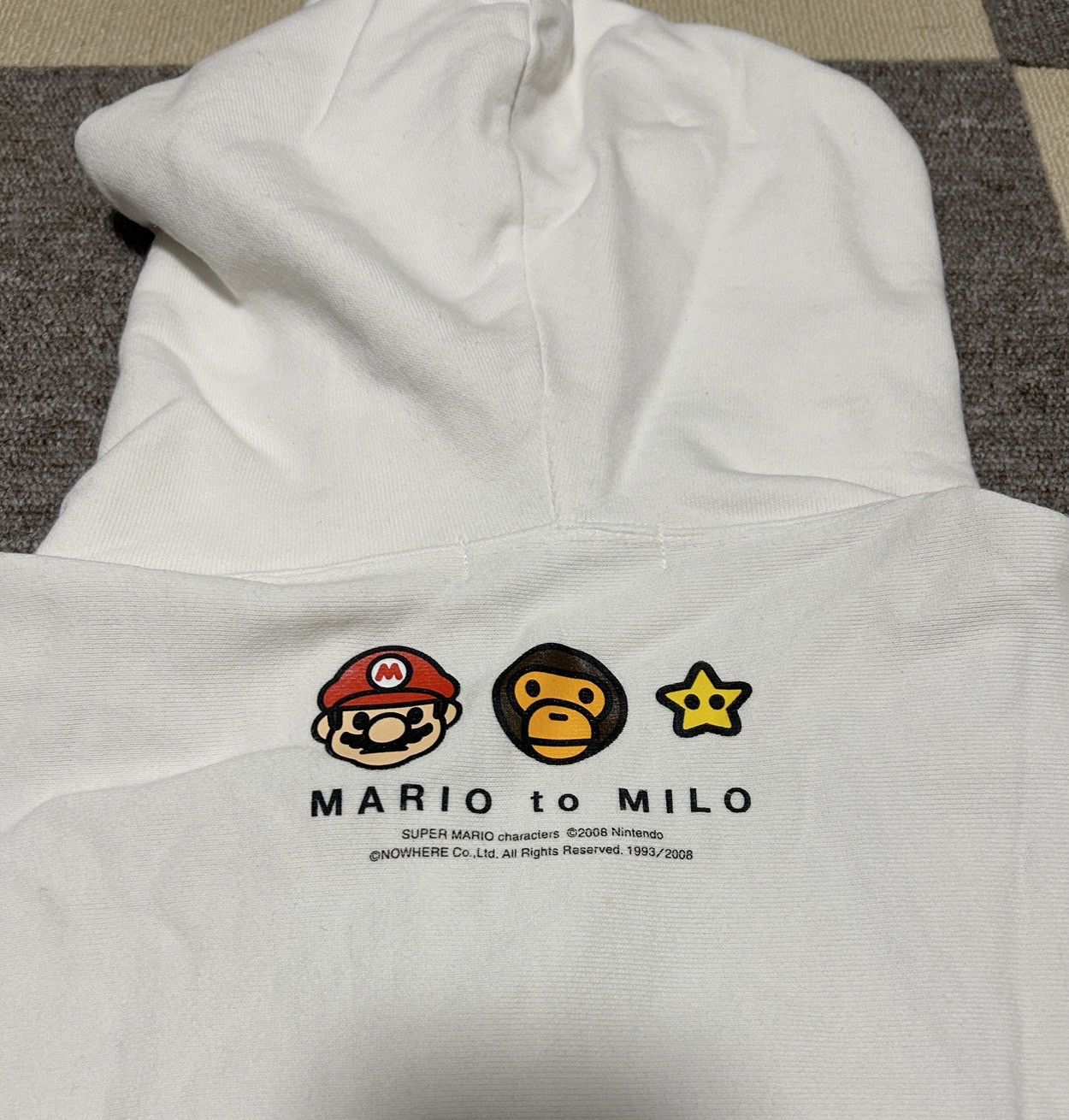 Bape OG Bape White Baby Milo Friends Logo Full Zip Hoodie Size US L / EU 52-54 / 3 - 4 Thumbnail