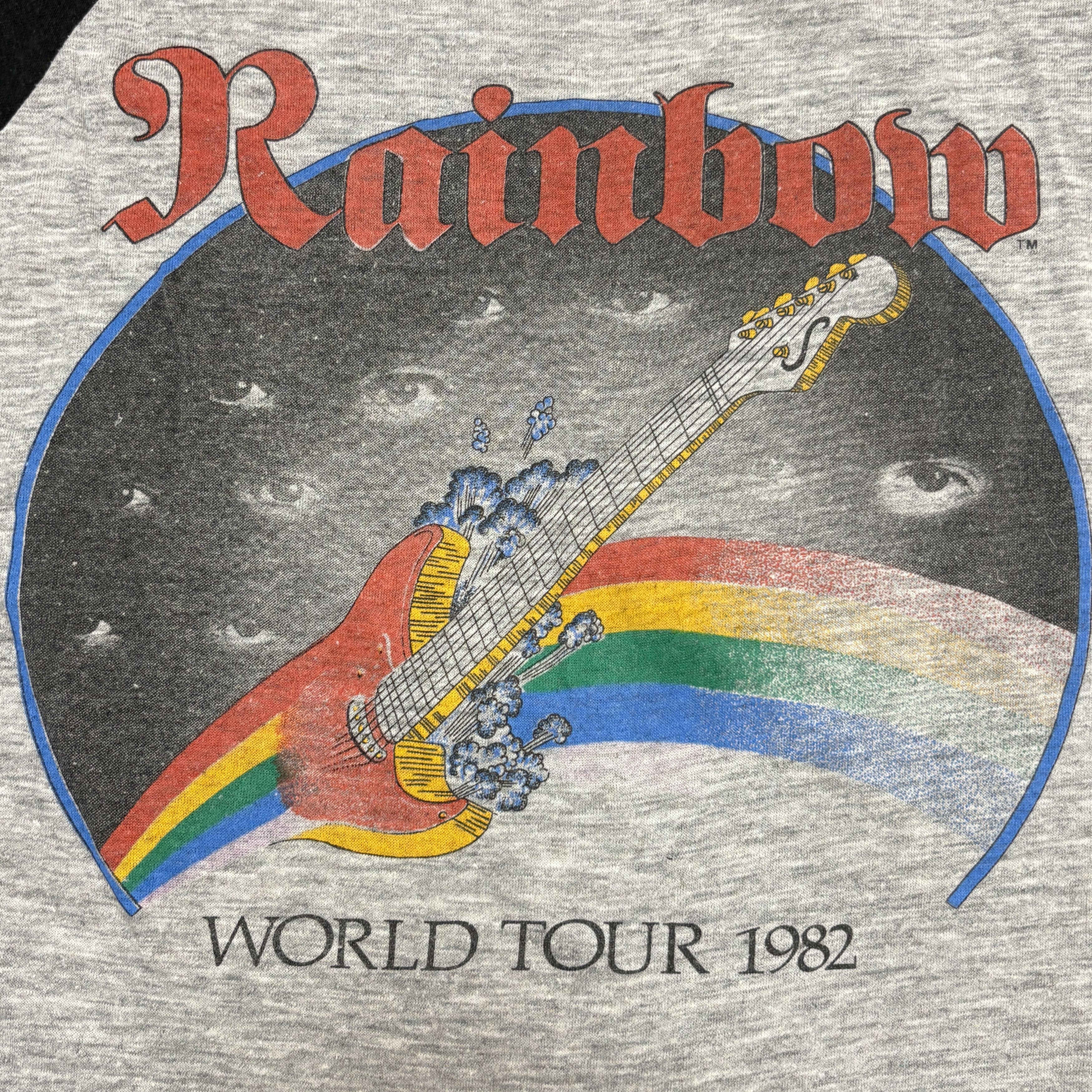 Band Tees Vintage Rainbow Shirt 80s Tour Single Stitch Rock Band Tee Size US S / EU 44-46 / 1 - 13 Thumbnail