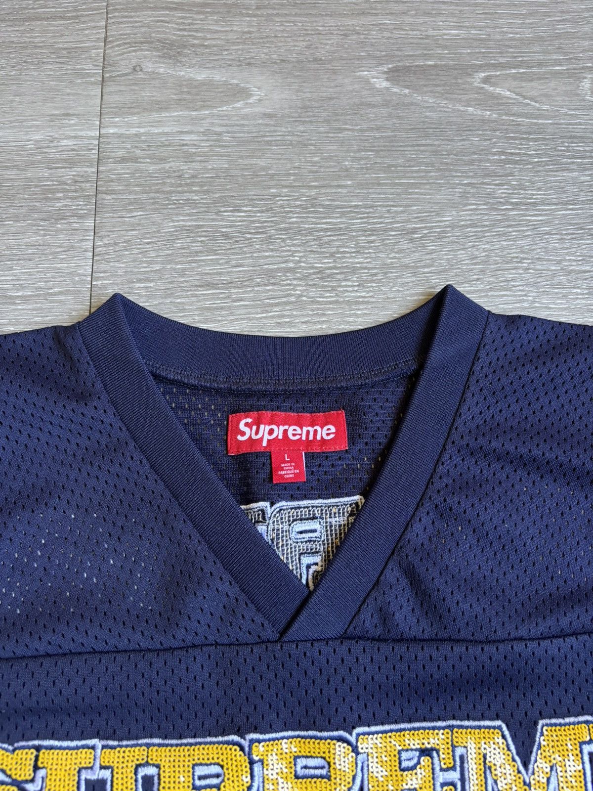 Supreme Supreme Sequin Football Jerset FW25 Size US L / EU 52-54 / 3 - 9 Thumbnail