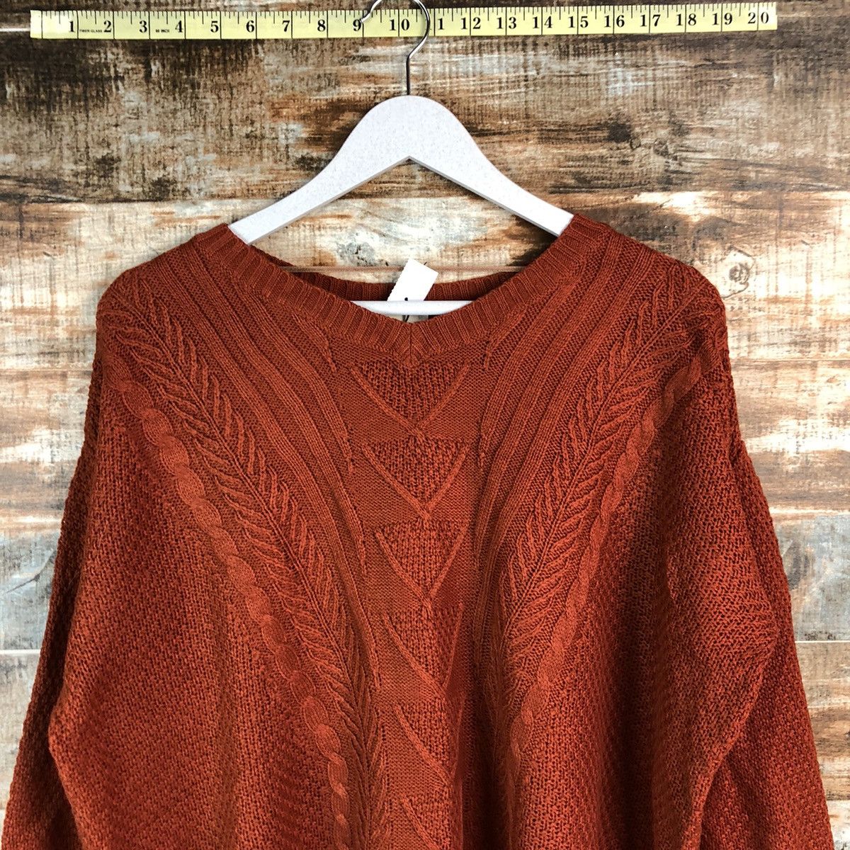 GU × Homespun Knitwear GU Orange streetwear Knitwear #A2186 Size M / US 6-8 / IT 42-44 - 5 Thumbnail