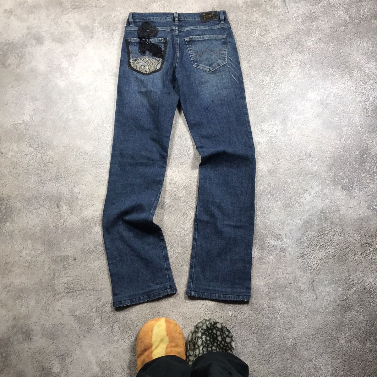 Vintage Vintage Y2K Baggy Flared Distressed Jeans Skate Grunge 28 Size 28" / US 6 / IT 42 - 4 Thumbnail