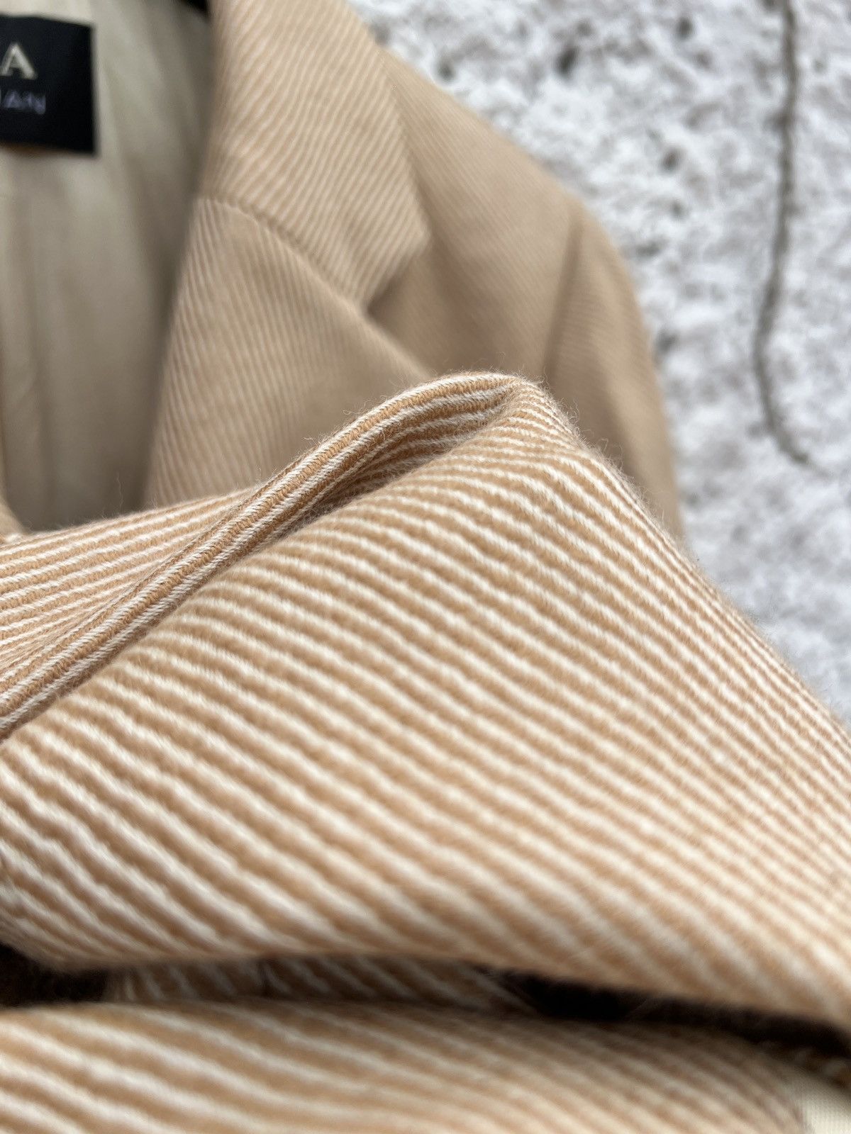 Other Dana Buchman Italian Wool-Silk Coat Beige M/L Size M / US 6-8 / IT 42-44 - 3 Thumbnail